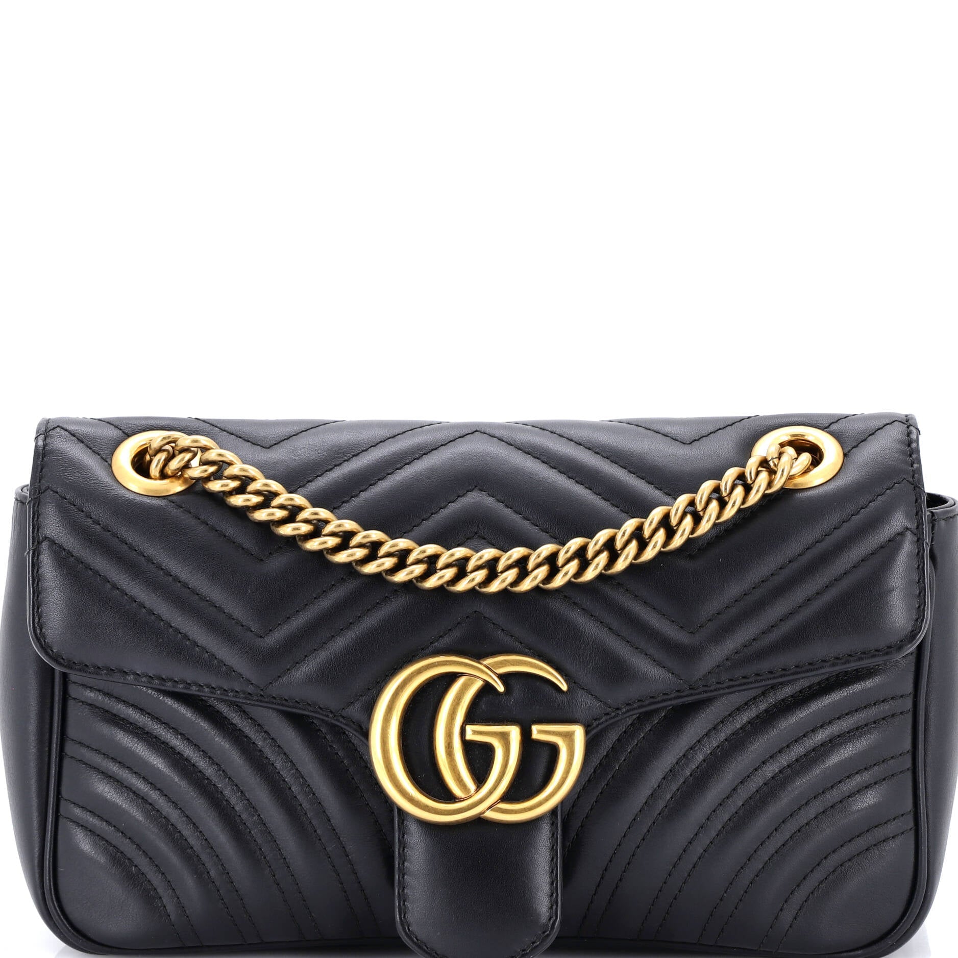 GG Marmont Flap Bag Matelasse Leather Medium