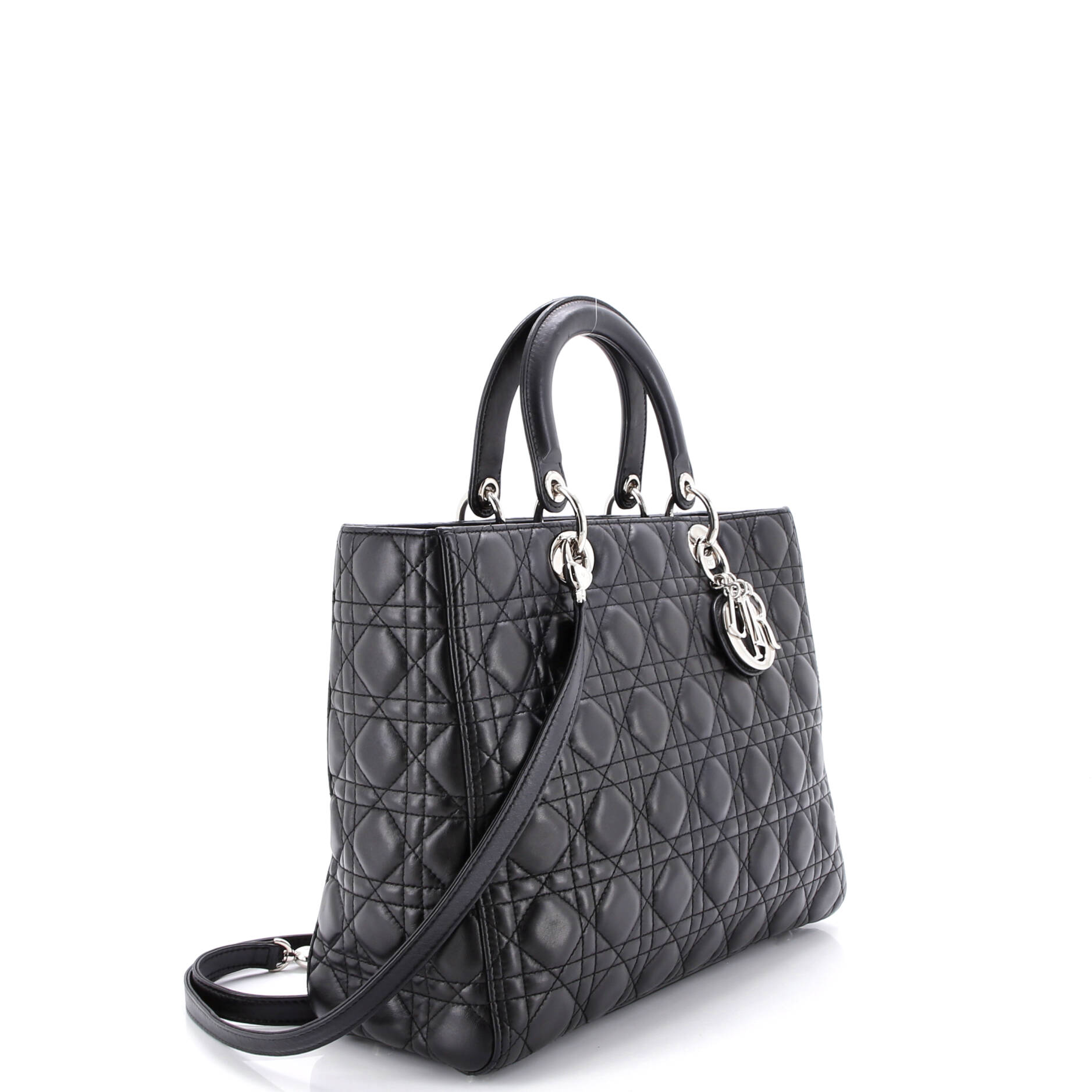 Lady Dior Bag Cannage Quilt Lambskin Large