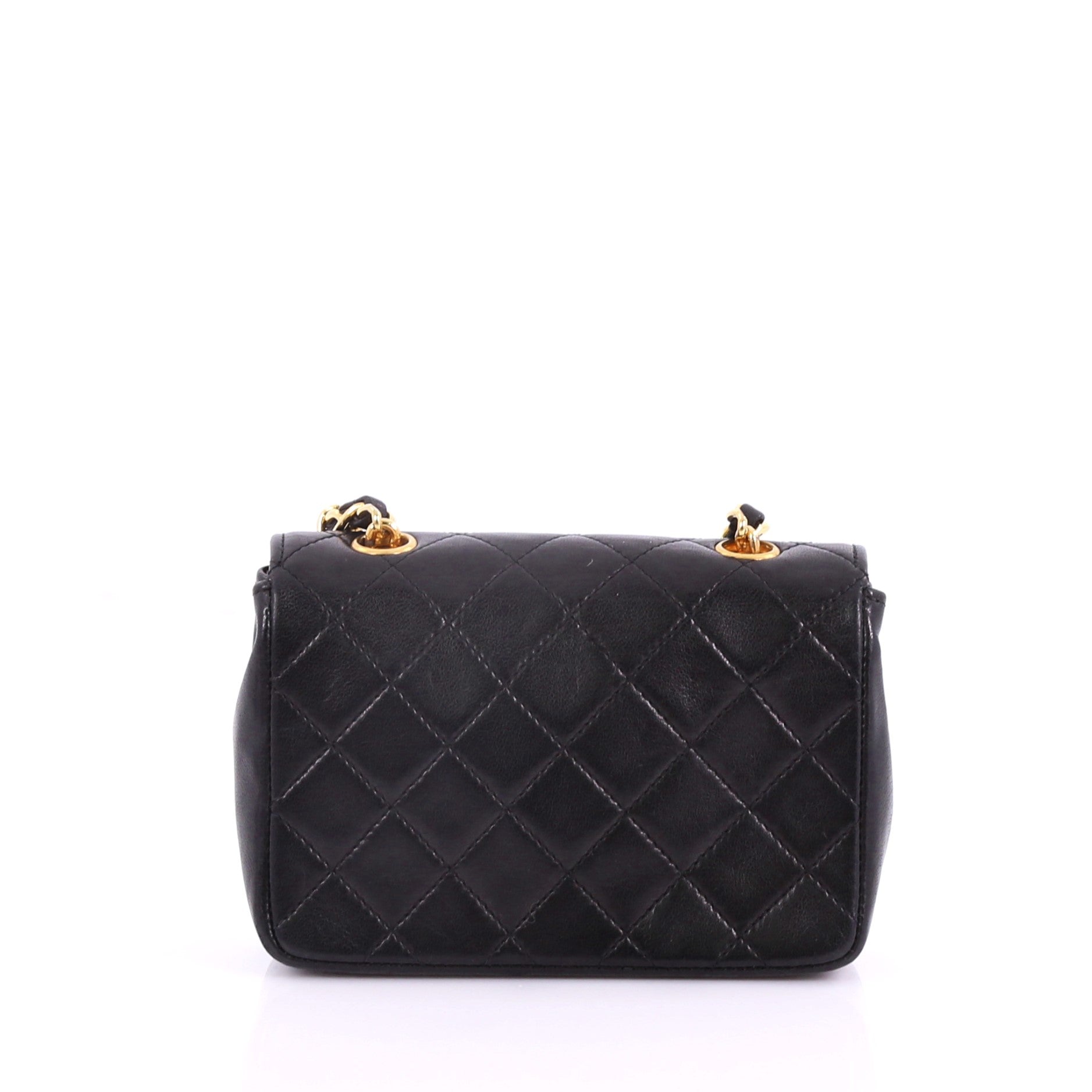 Vintage CC Chain Flap Bag Quilted Leather Extra Mini
