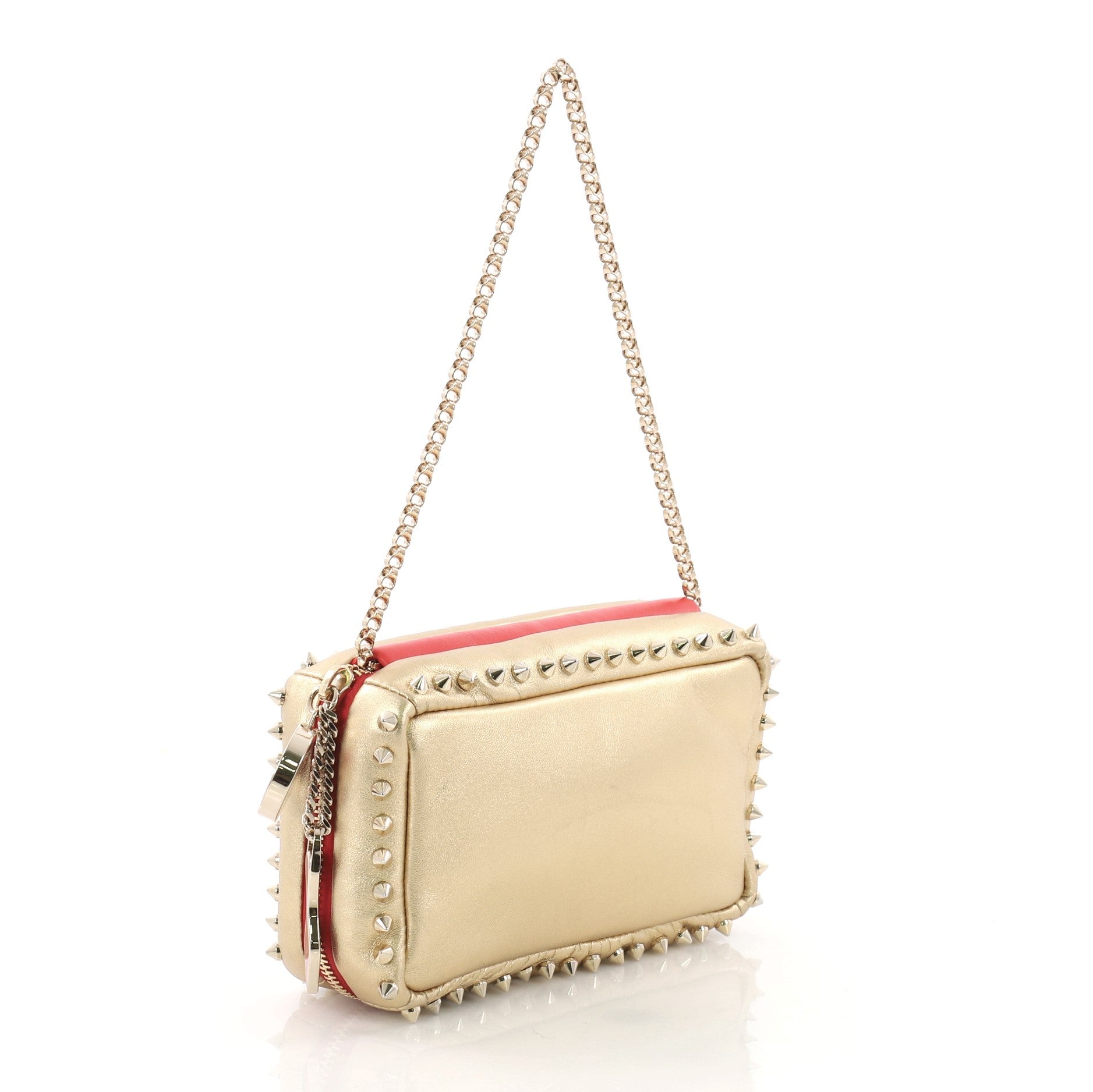 Piloutin Clutch Spiked Leather Small