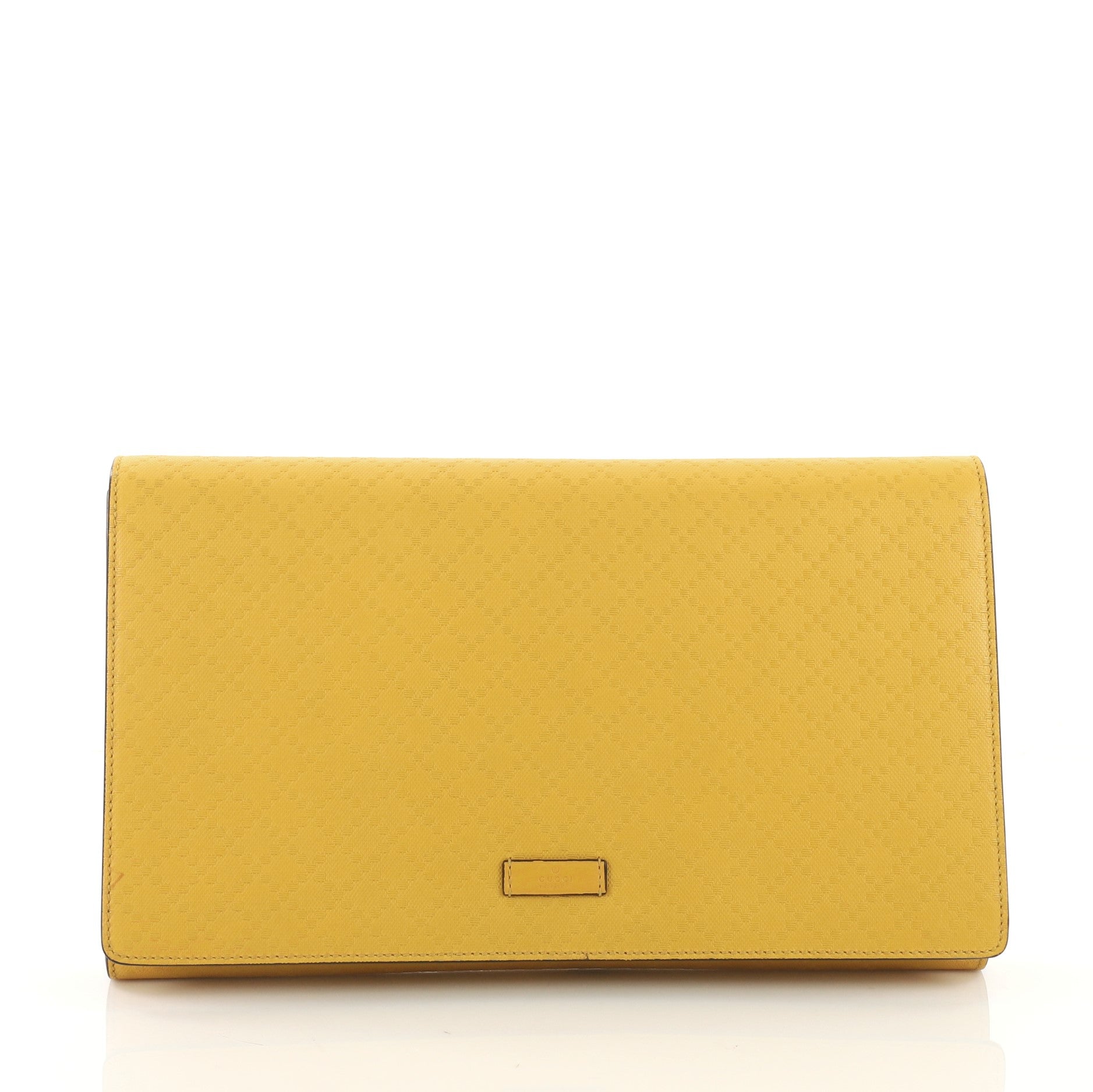 Bright Clutch Diamante Leather Large