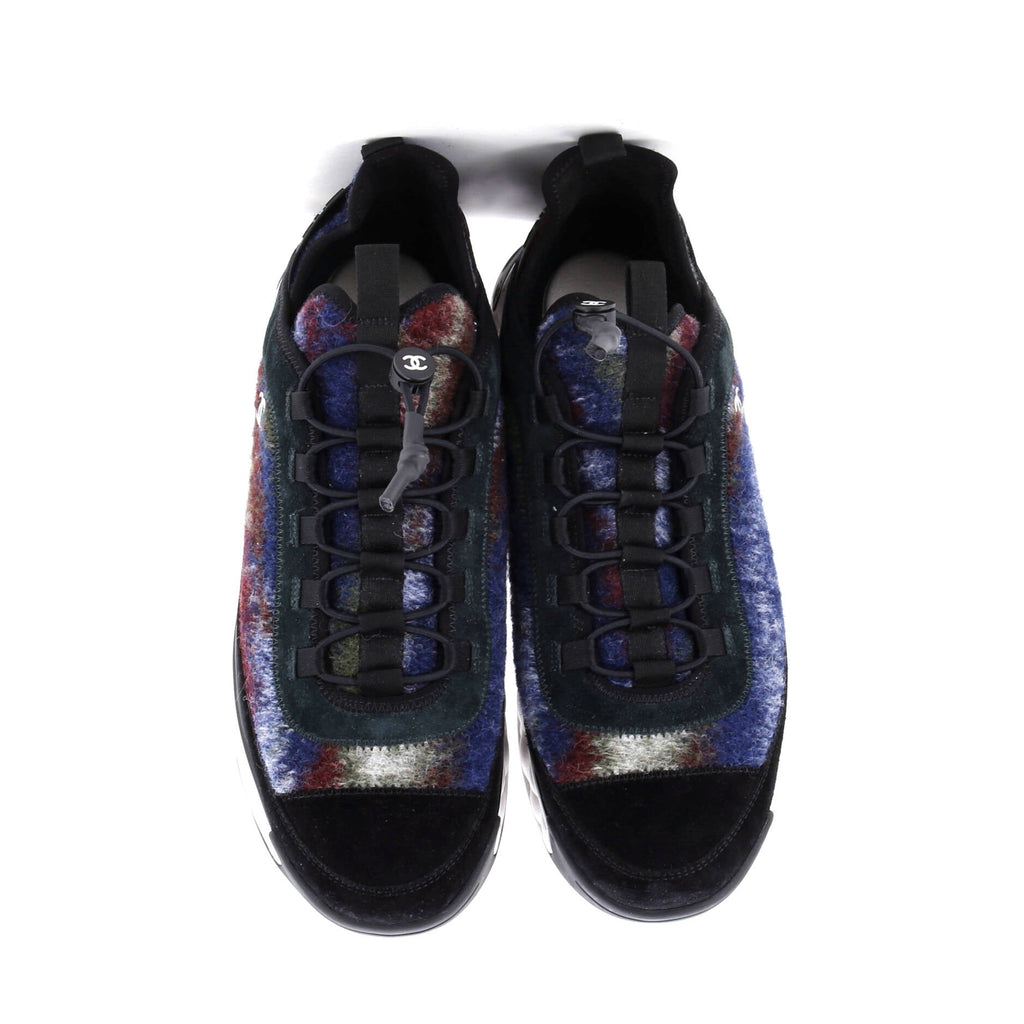 Men's CC Cap Toe Logo Sneakers Suede and Wool