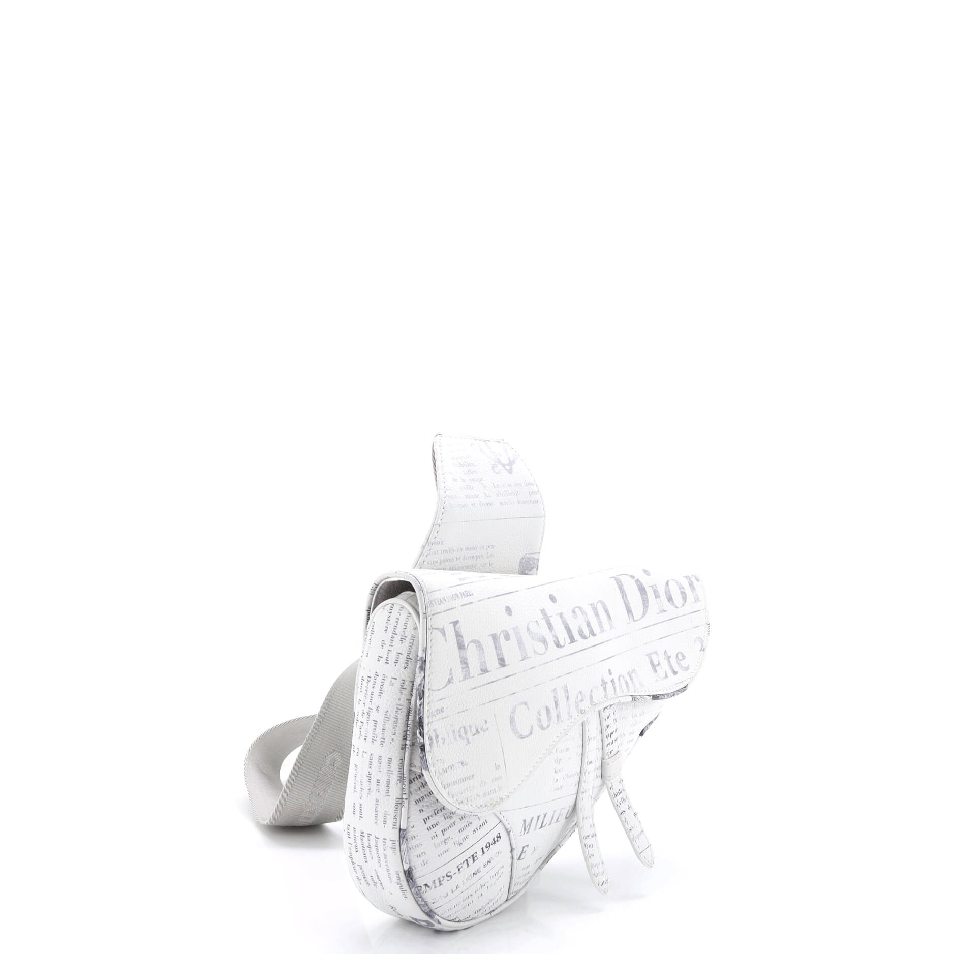 Daniel Arsham Saddle Crossbody Bag Printed Leather