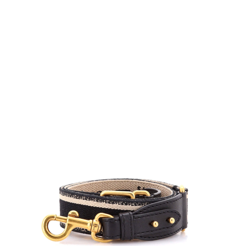 Logo Shoulder Strap Embroidered Canvas Thin