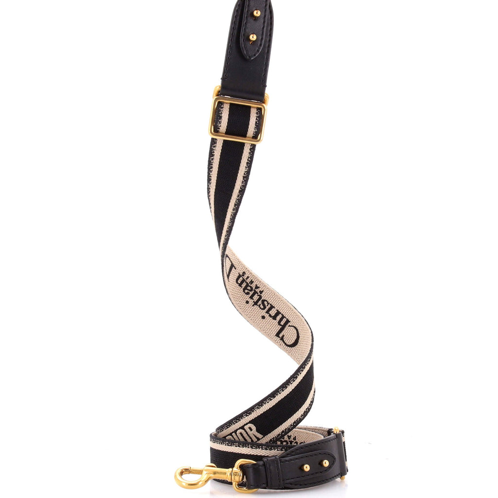 Logo Shoulder Strap Embroidered Canvas Thin