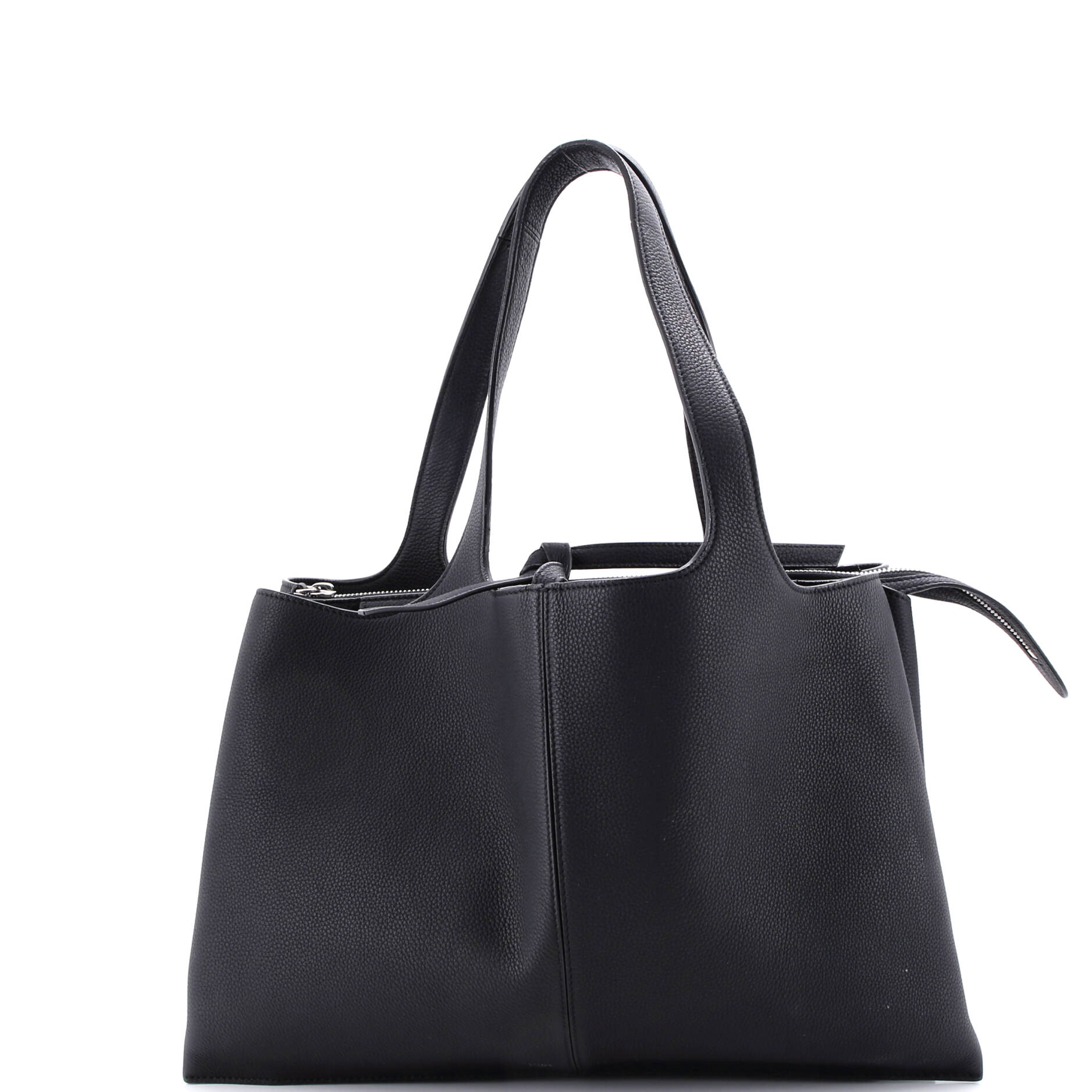 Tri-Fold Shoulder Bag Grained Calfskin Medium