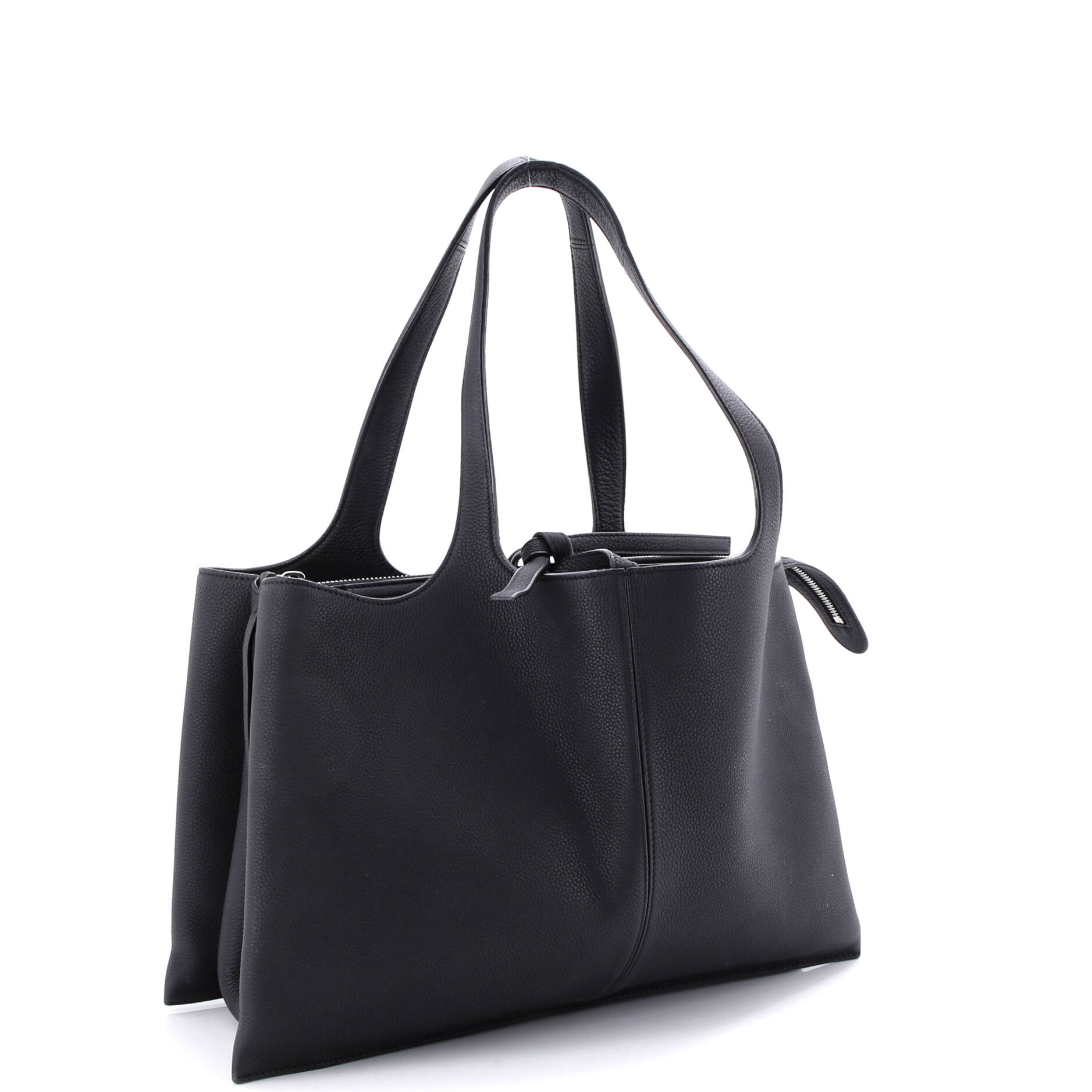 Tri-Fold Shoulder Bag Grained Calfskin Medium