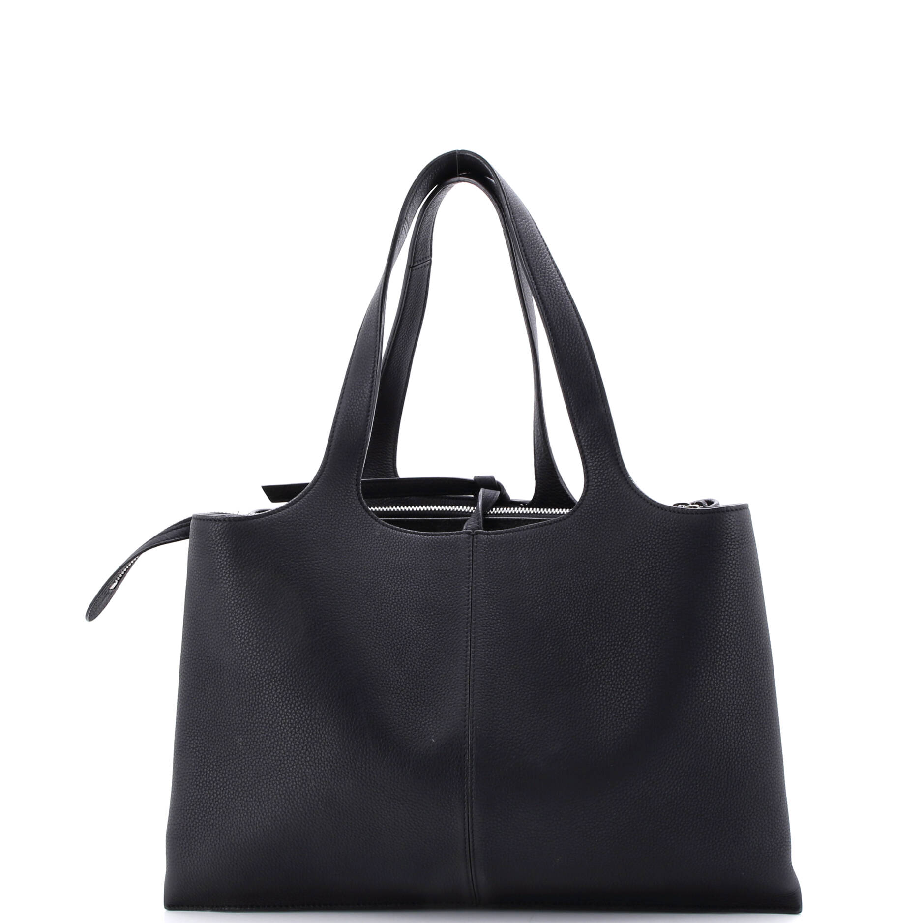 Tri-Fold Shoulder Bag Grained Calfskin Medium