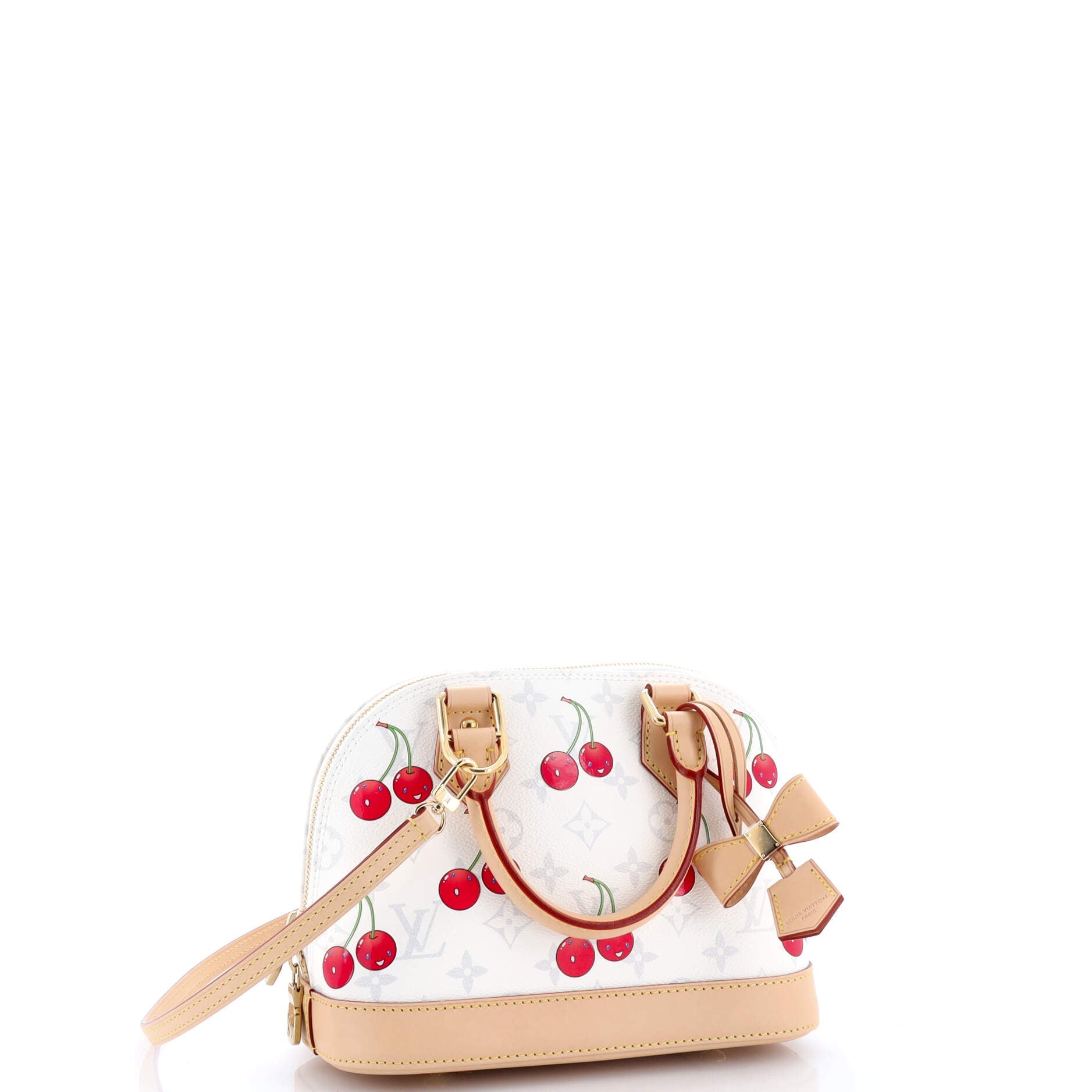 x Takashi Murakami Alma Handbag Limited Edition Monogram Cerises BB
