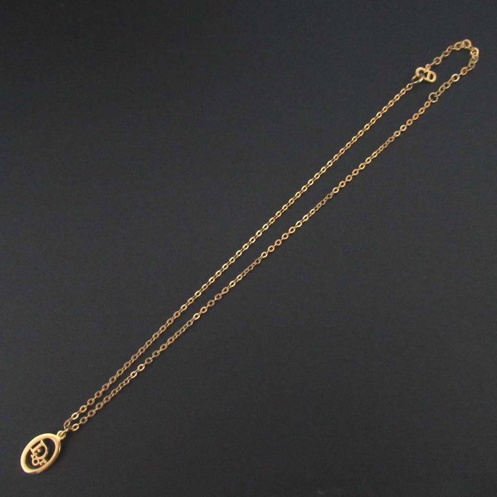 Christian Dior Oval Logo Necklace