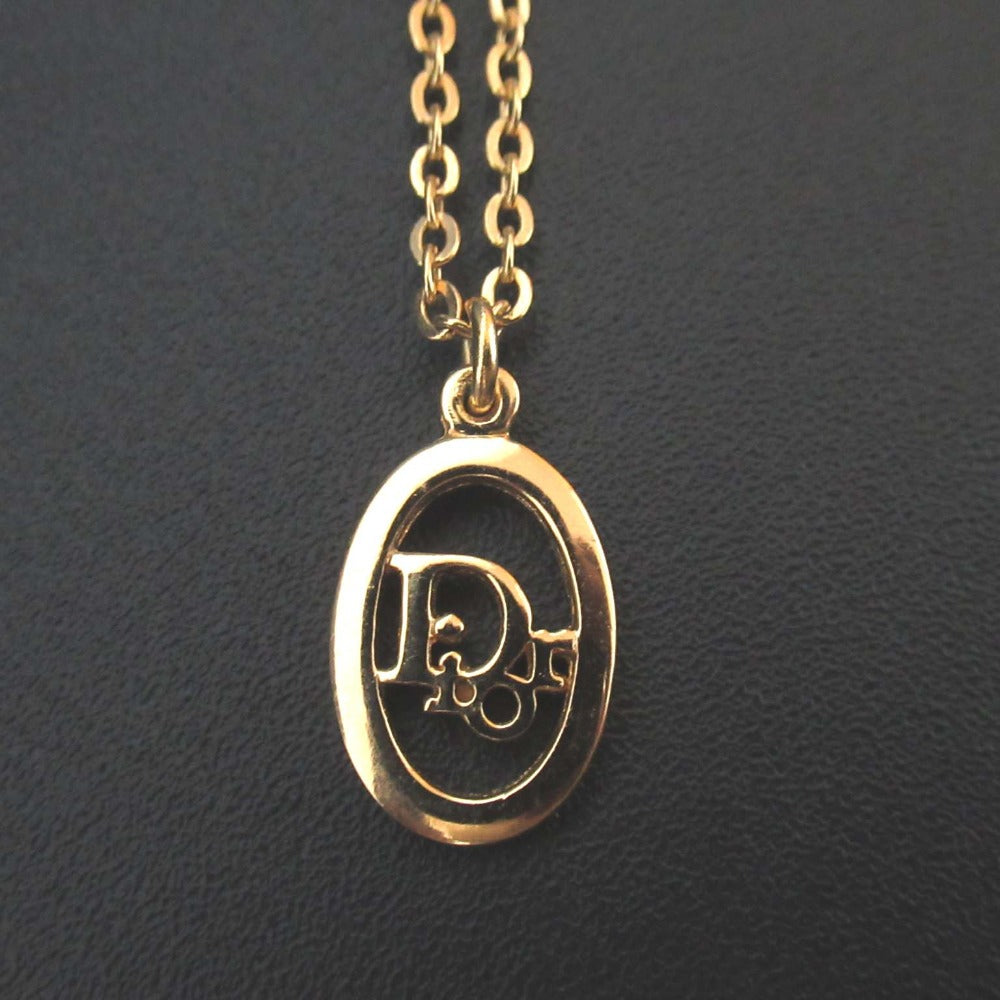 Christian Dior Oval Logo Necklace