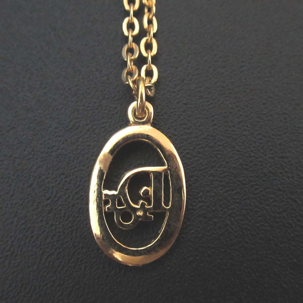 Christian Dior Oval Logo Necklace