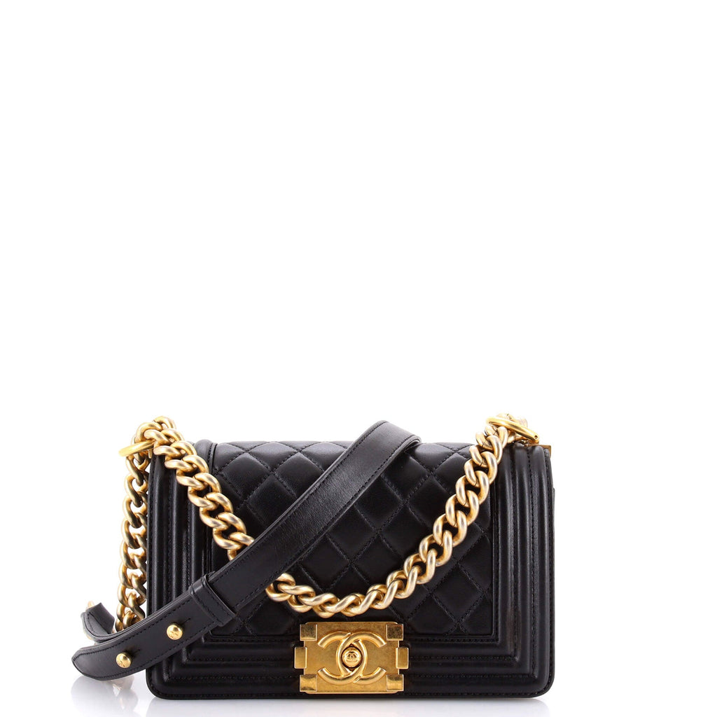 Boy Flap Bag Quilted Lambskin Small
