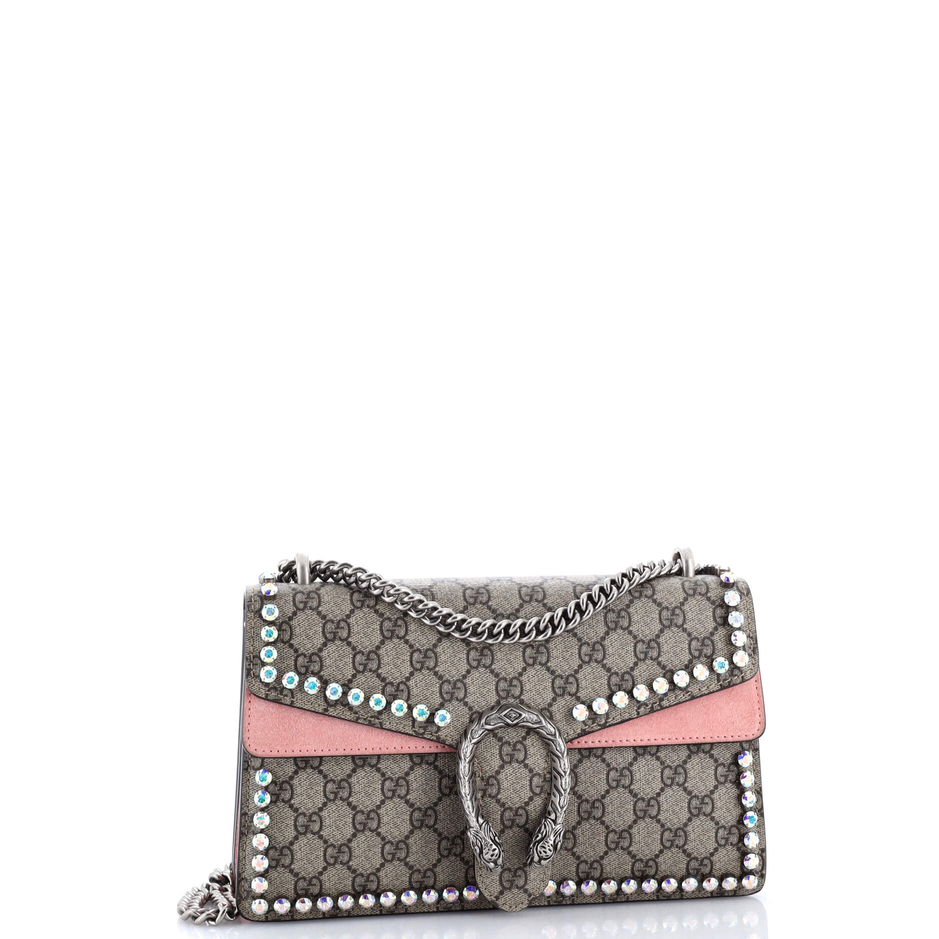 Dionysus Bag Crystal Embellished GG Coated Canvas Small