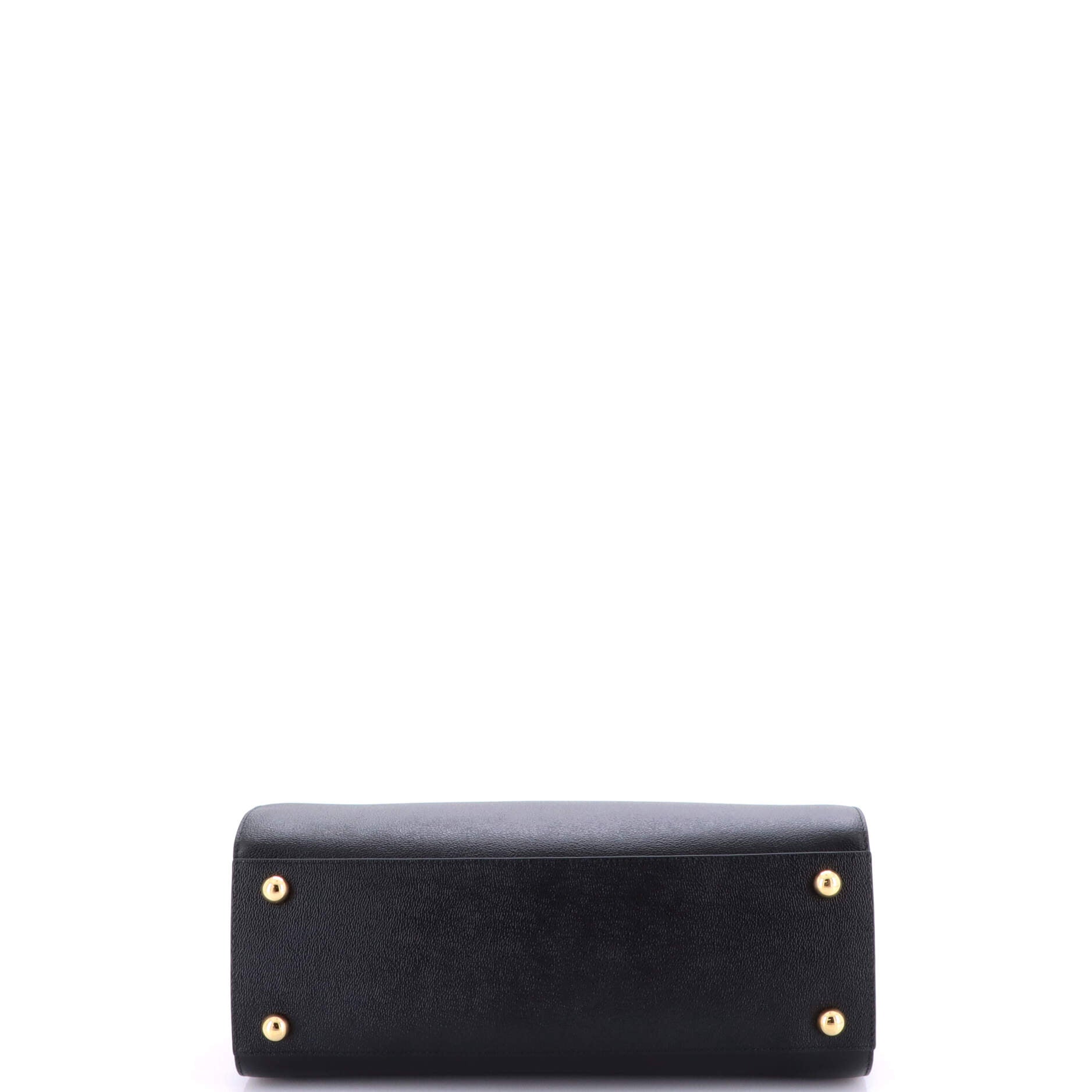Banwell Tote Leather and House Check Canvas Small