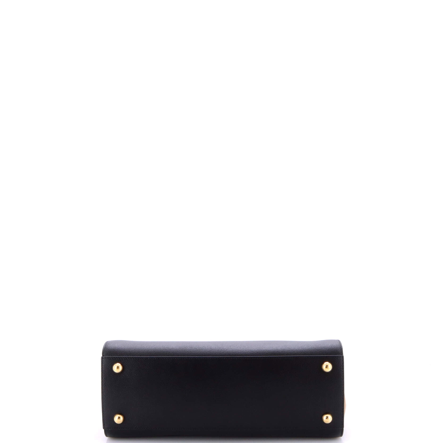Banwell Tote Leather and House Check Canvas Small