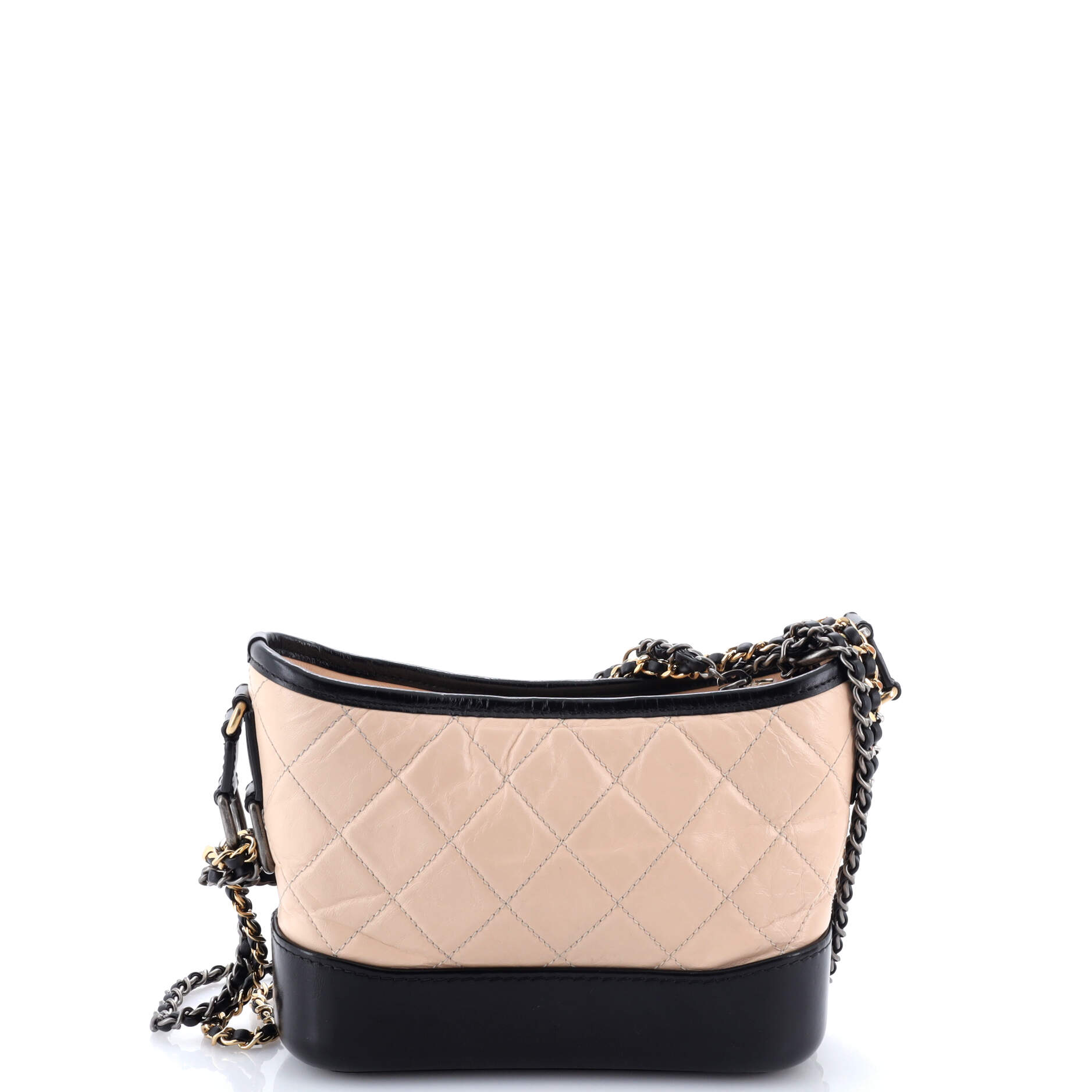Gabrielle Hobo Quilted Aged Calfskin Small