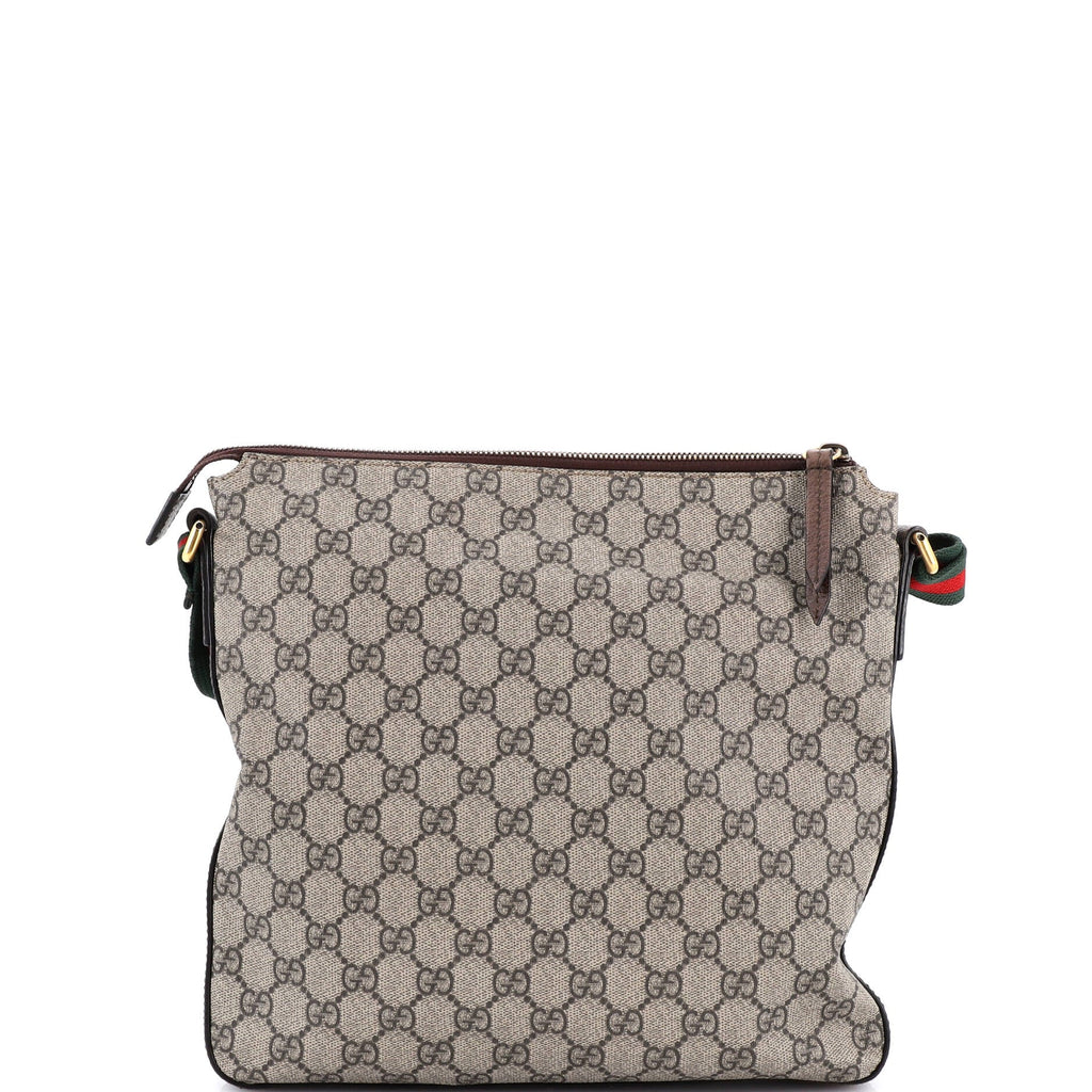 Courrier Zip Messenger GG Coated Canvas with Applique Medium