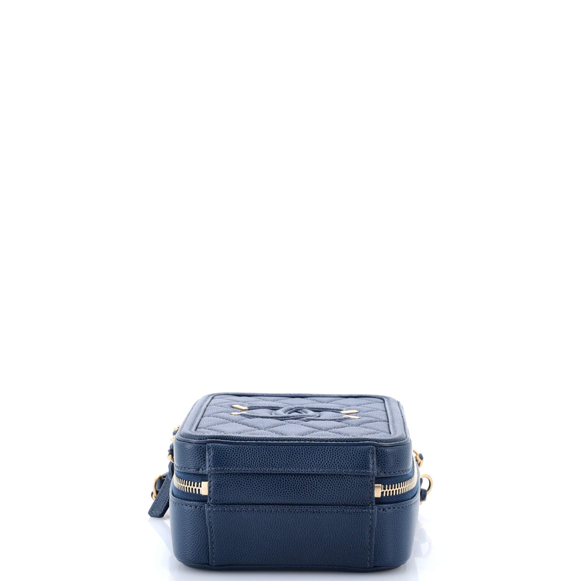 Filigree Vertical Vanity Case Quilted Caviar