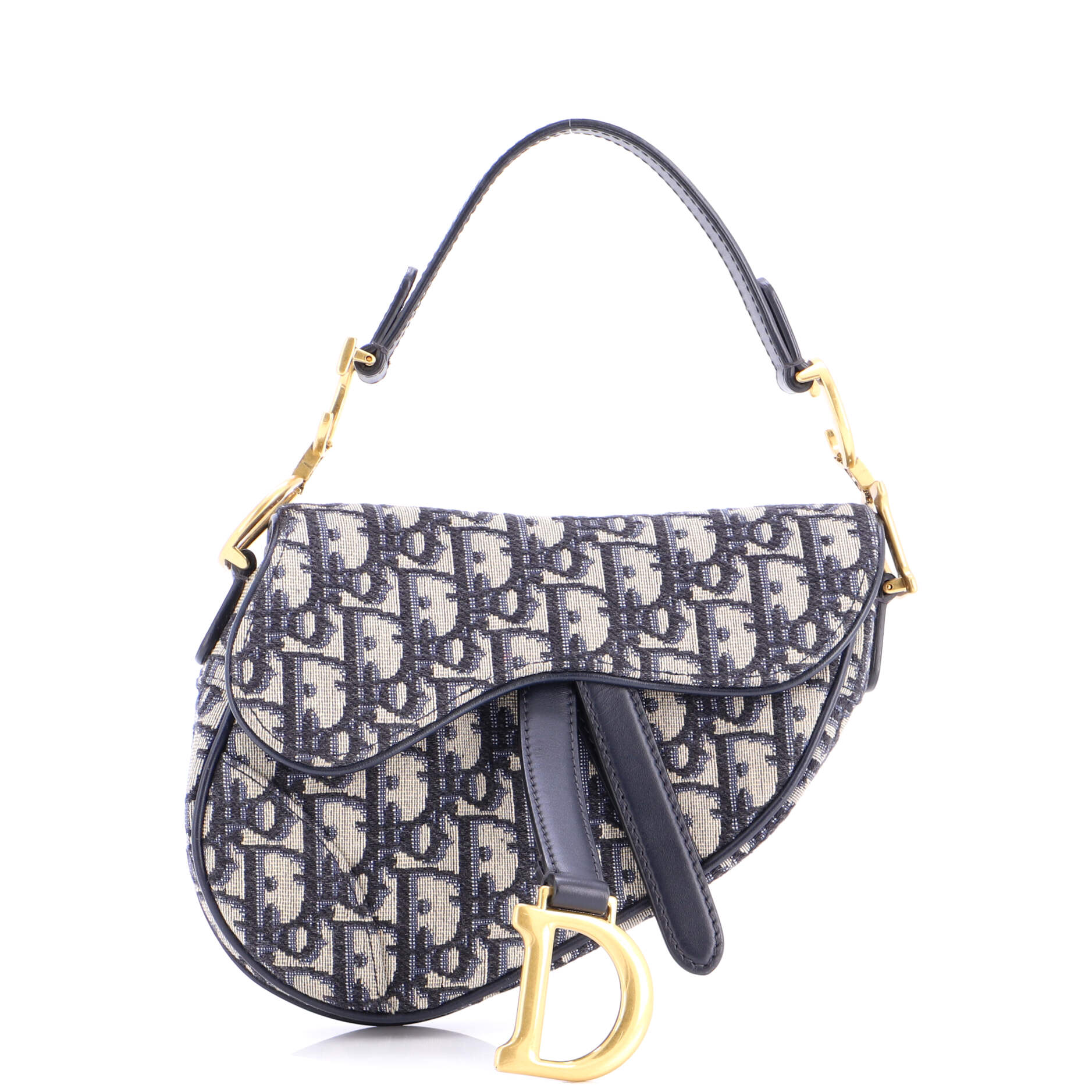 Saddle Handbag Oblique Canvas Mini