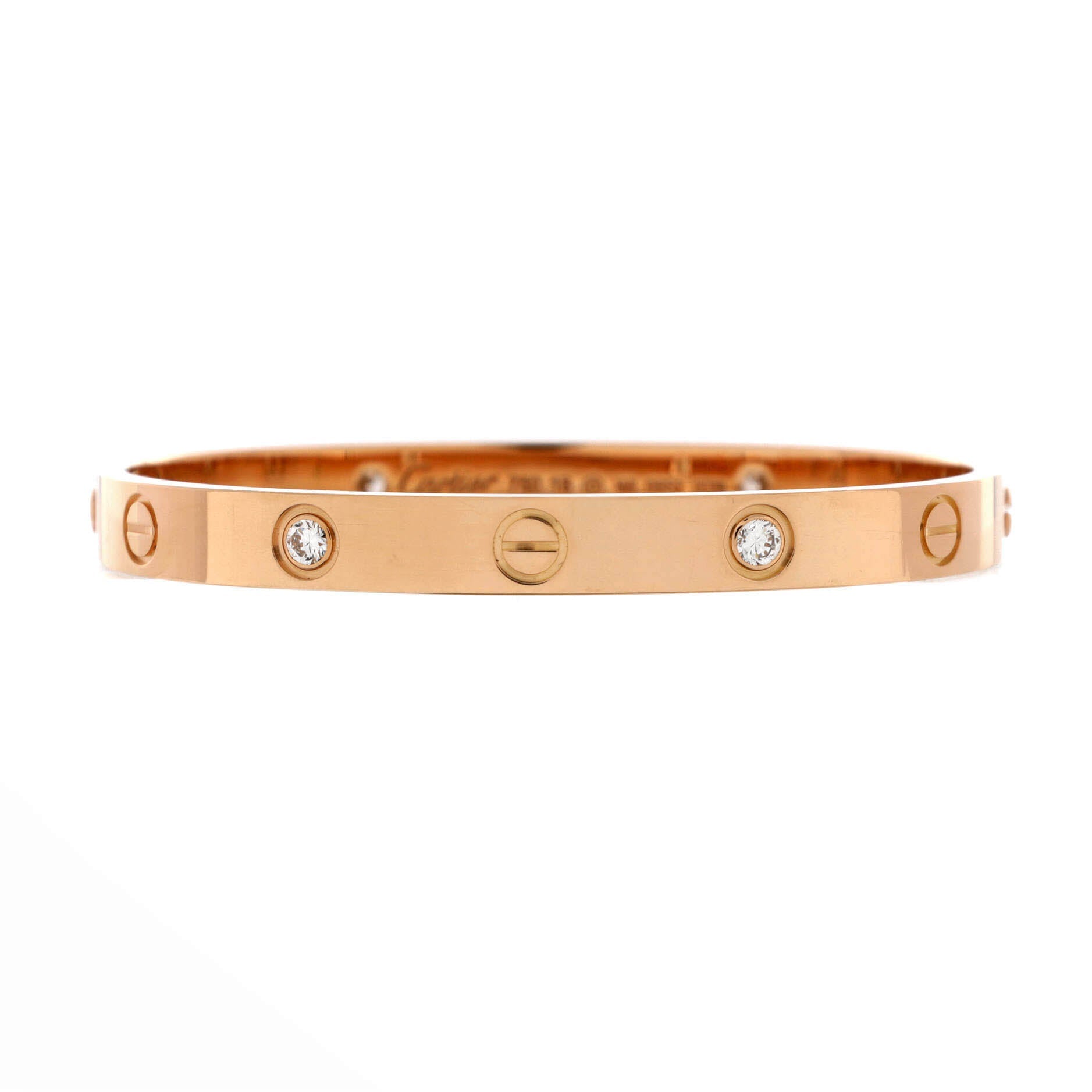 Love 4 Diamond Bracelet 18K Rose Gold with Diamonds