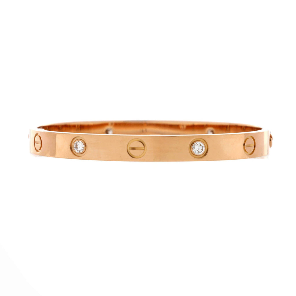 Love 4 Diamond Bracelet 18K Rose Gold with Diamonds