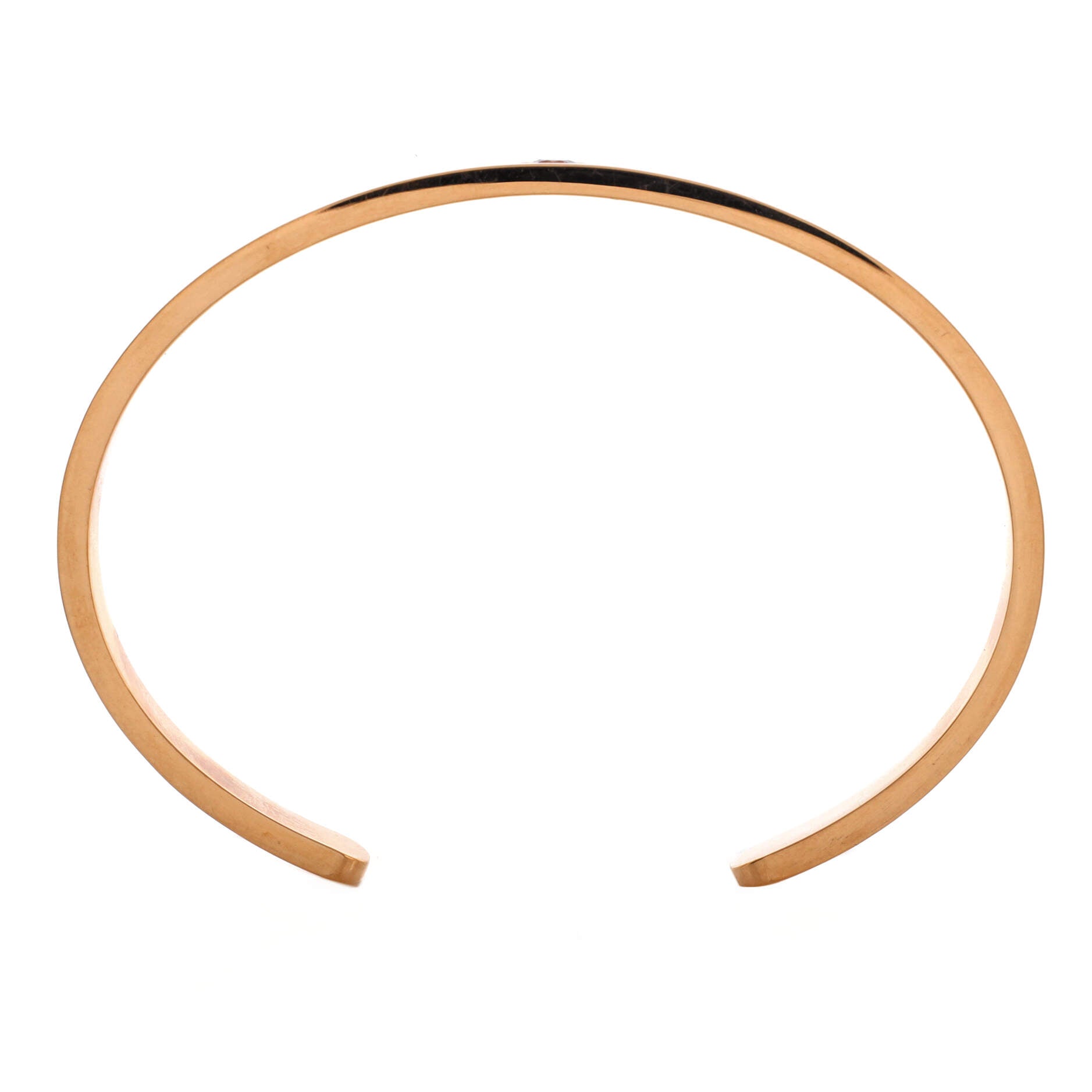 Love Cuff Bracelet 18K Rose Gold with Pink Sapphire