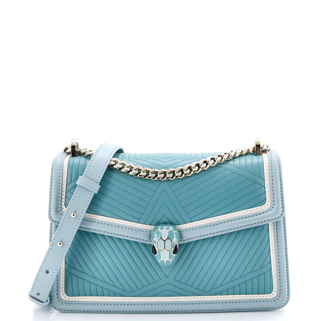 Serpenti Forever Shoulder Bag Quilted Leather Small