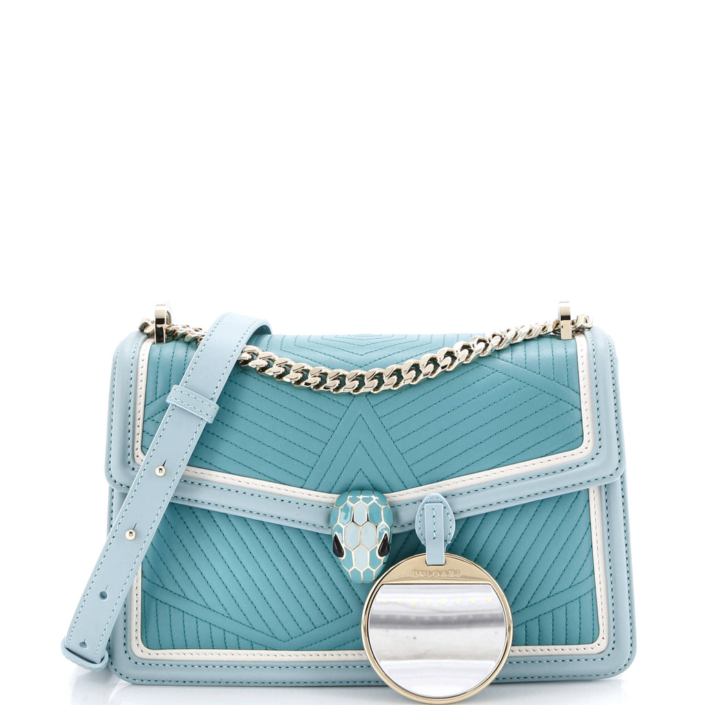 Serpenti Forever Shoulder Bag Quilted Leather Small