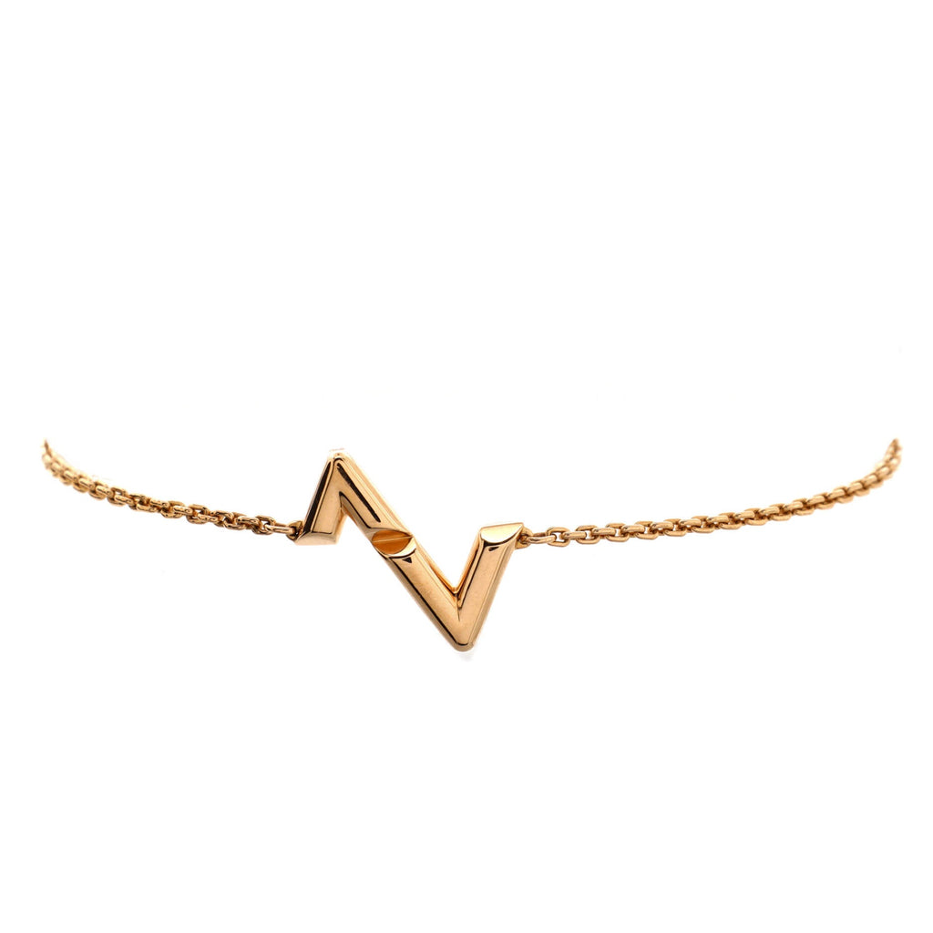 LV Volt Upside Down Chain Bracelet 18K Rose Gold