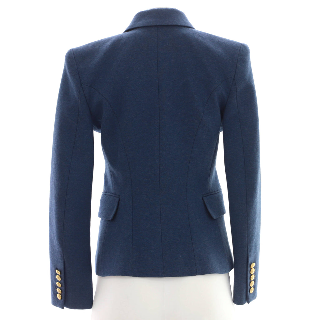 Women's Double Breasted Blazer Cotton Blend