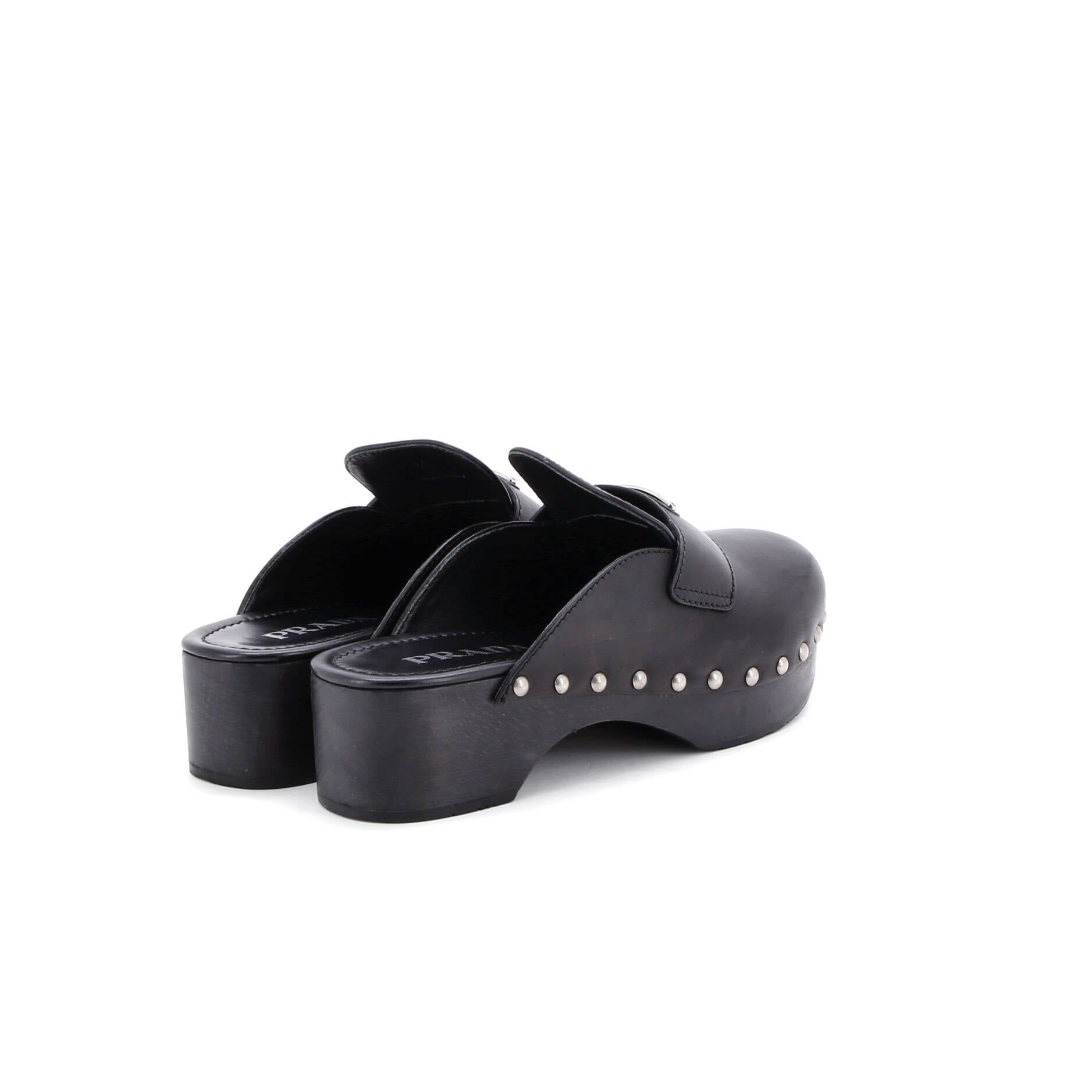 Women's Logo Mule Clogs Leather