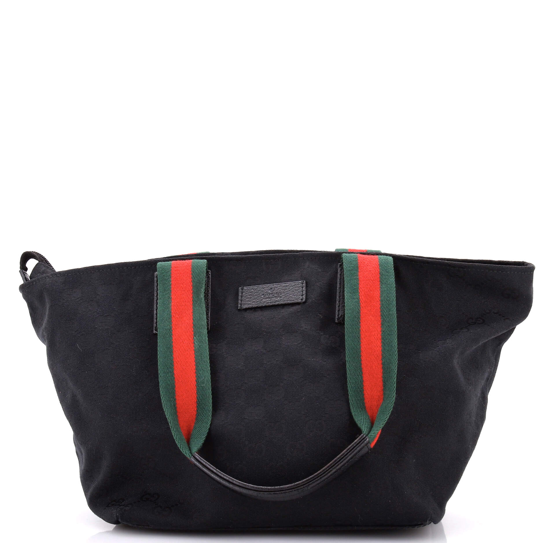 Web Zip Tote GG Canvas Large