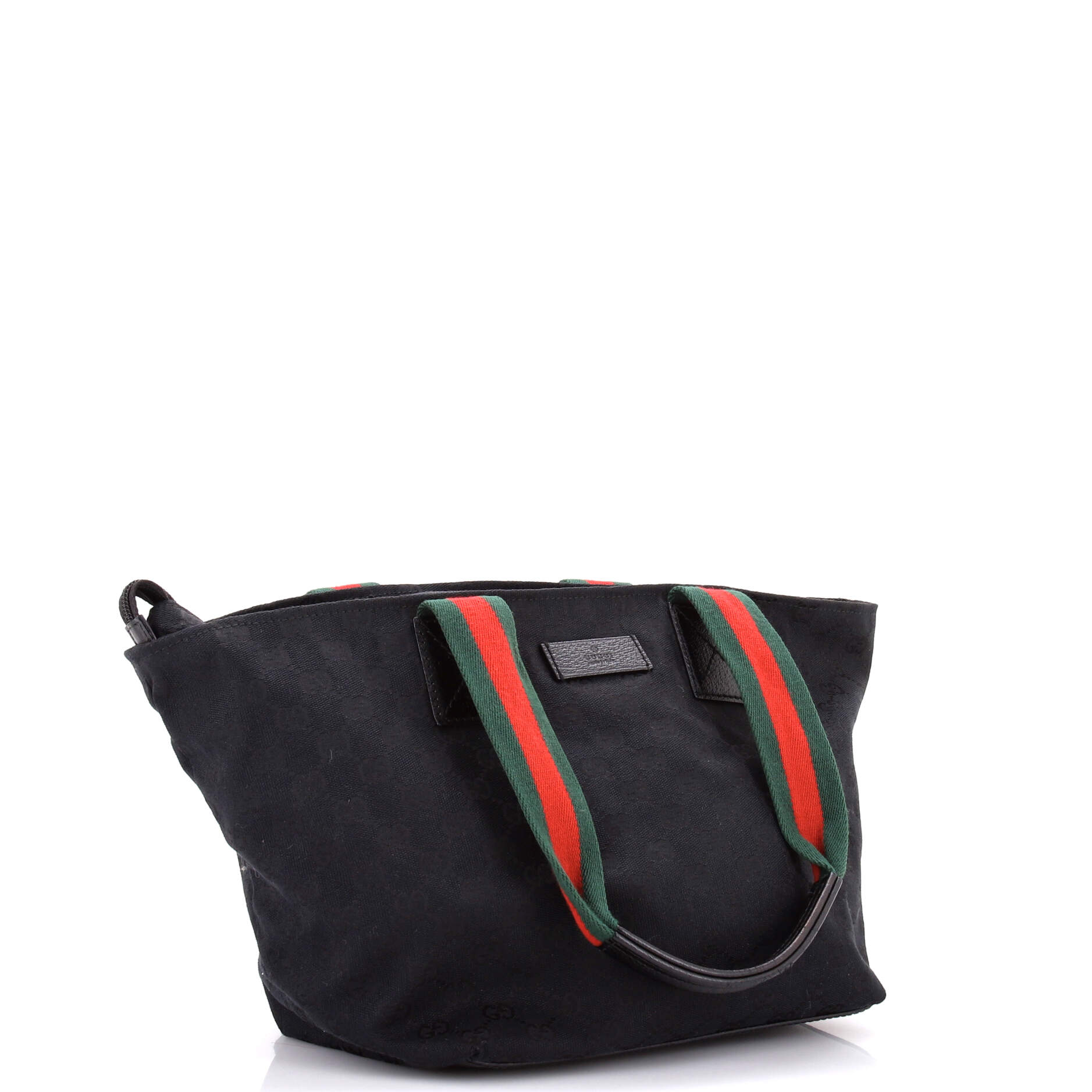 Web Zip Tote GG Canvas Large