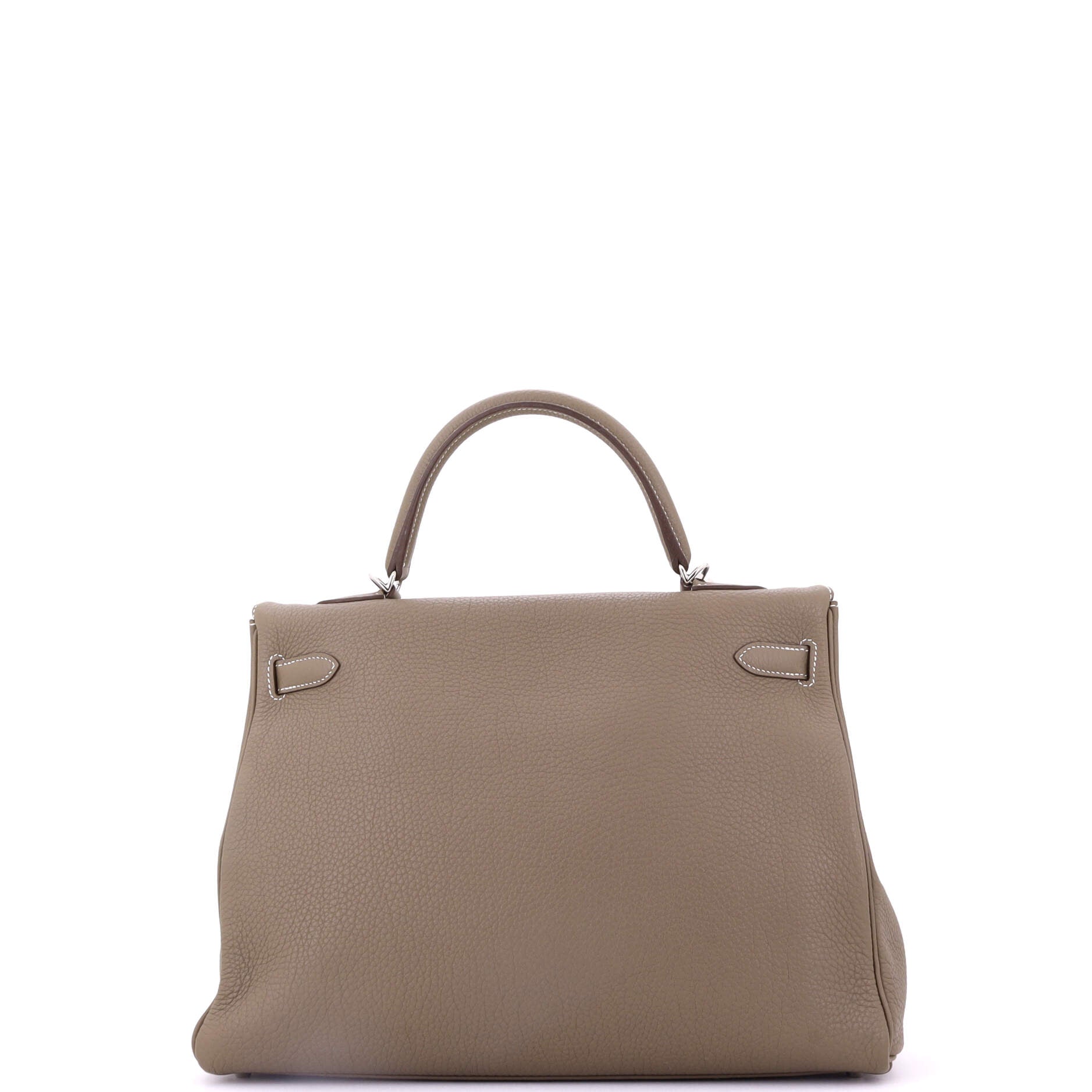 Kelly Handbag Grey Togo with Palladium Hardware 35