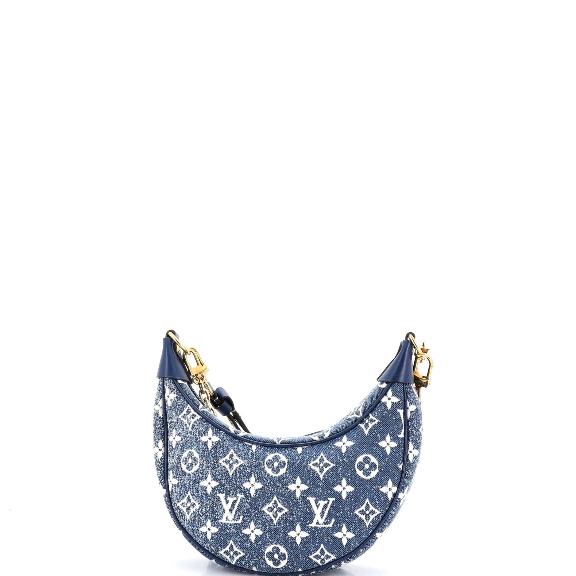 Loop Handbag Monogram Jacquard Denim
