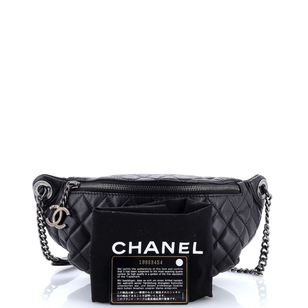 Banane Waist Bag Quilted Leather