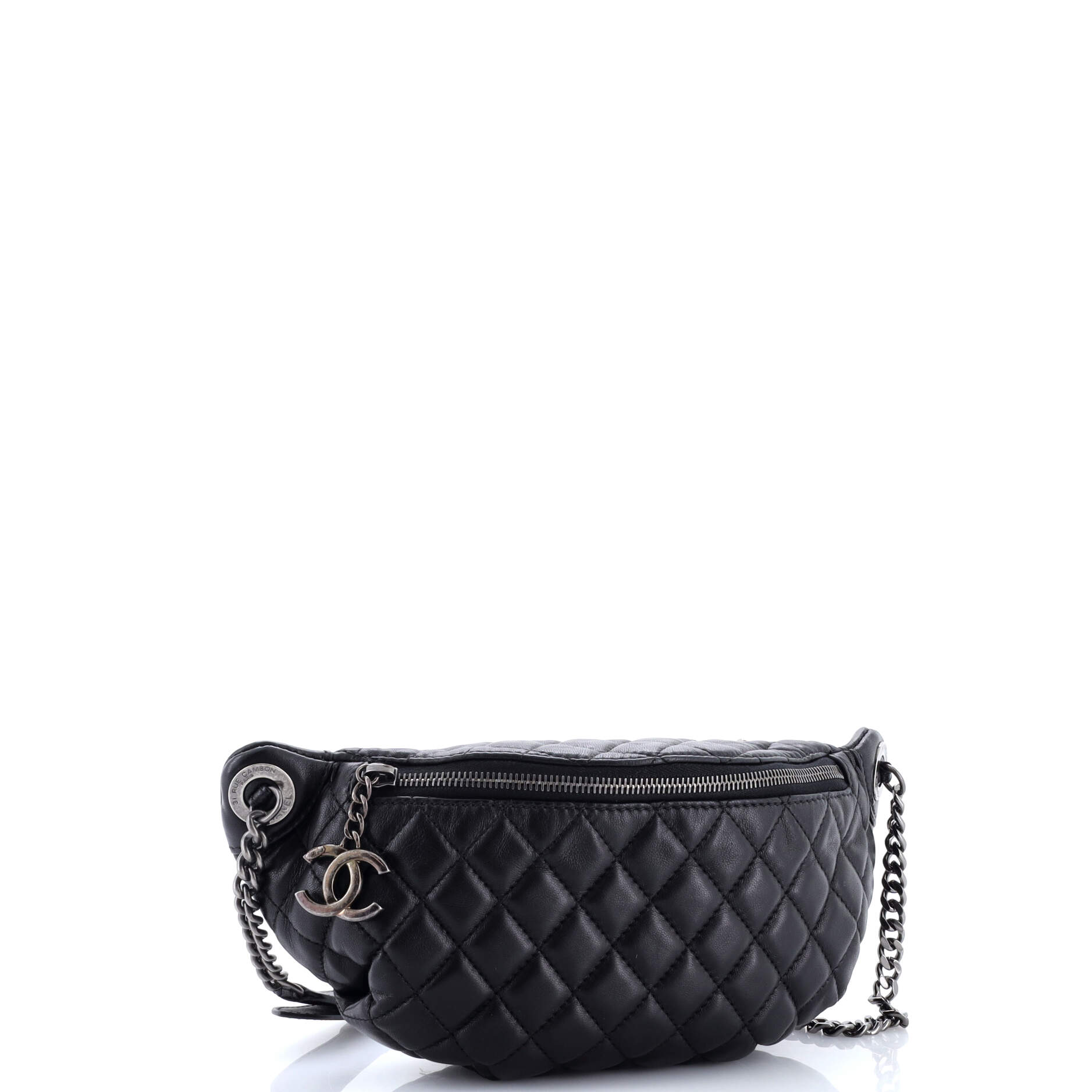 Banane Waist Bag Quilted Leather