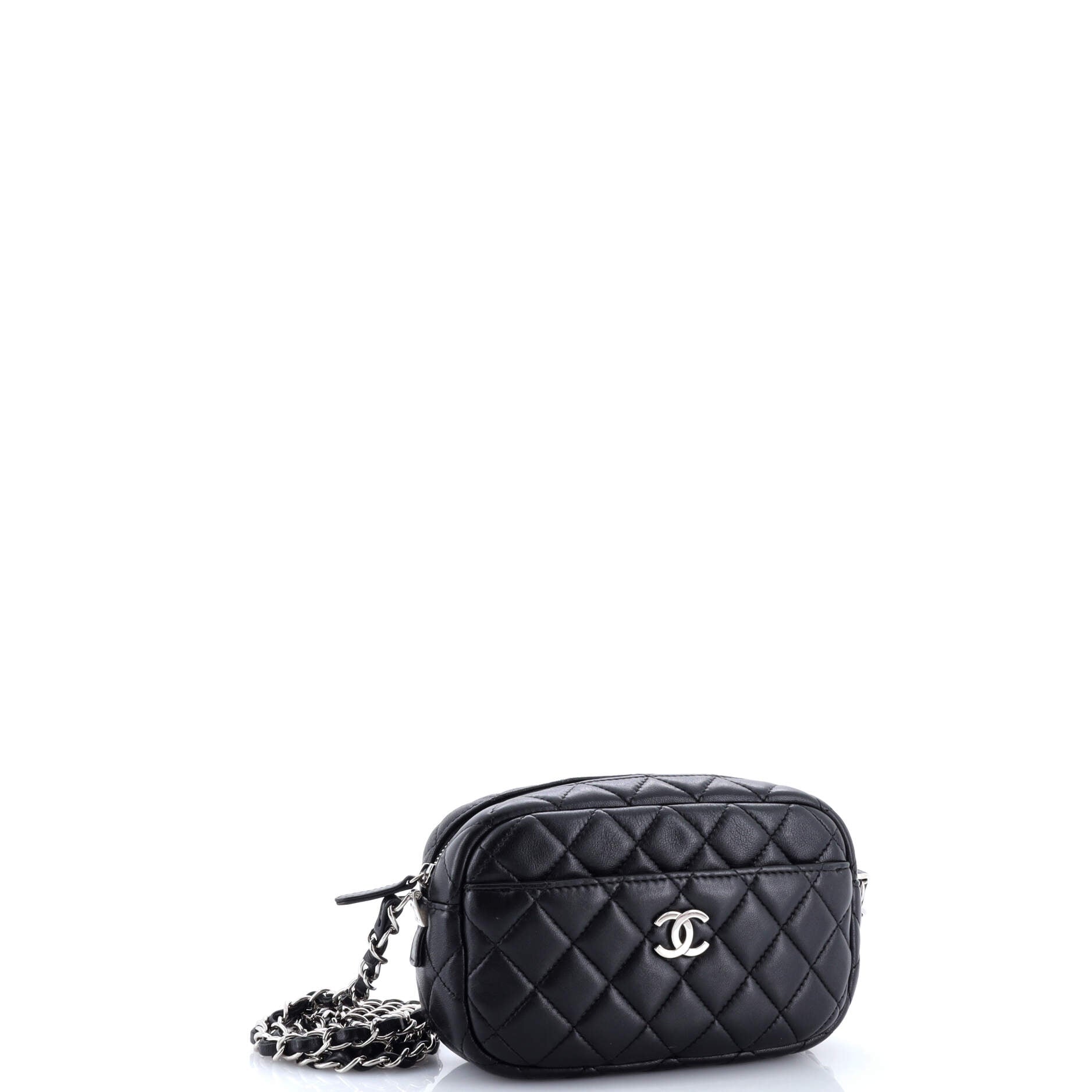 Camera Case Bag Quilted Lambskin Mini