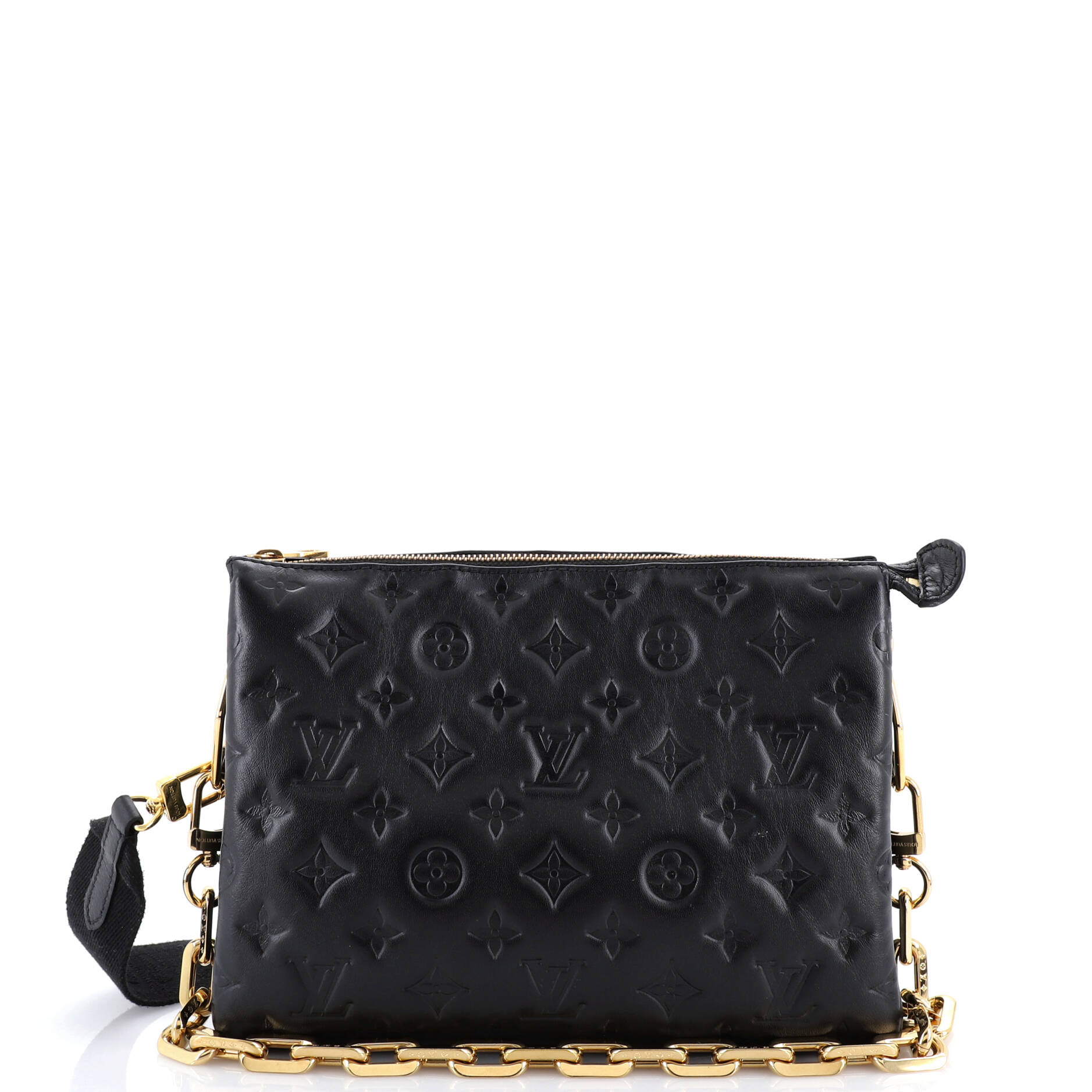 Coussin Bag Monogram Embossed Lambskin PM