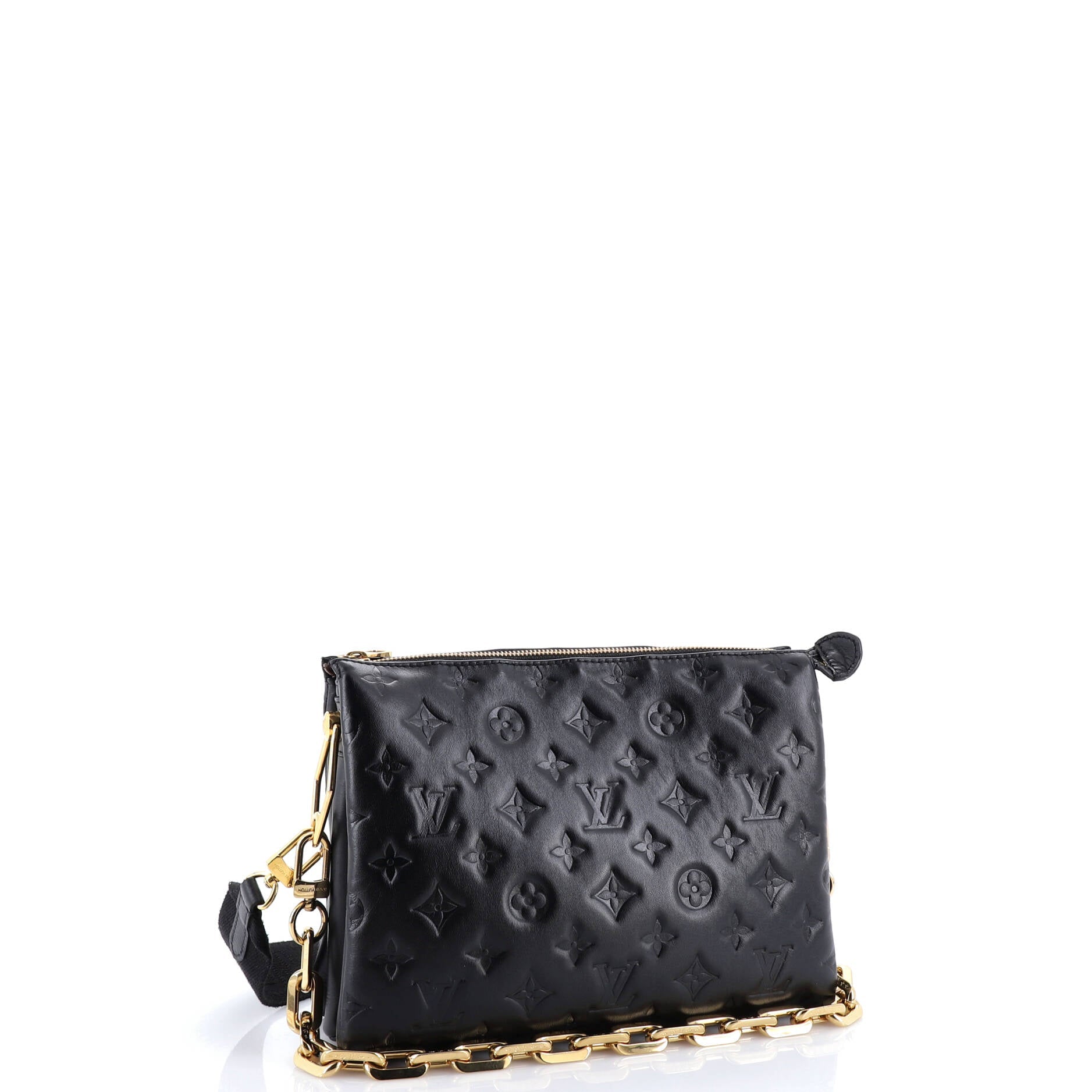 Coussin Bag Monogram Embossed Lambskin PM