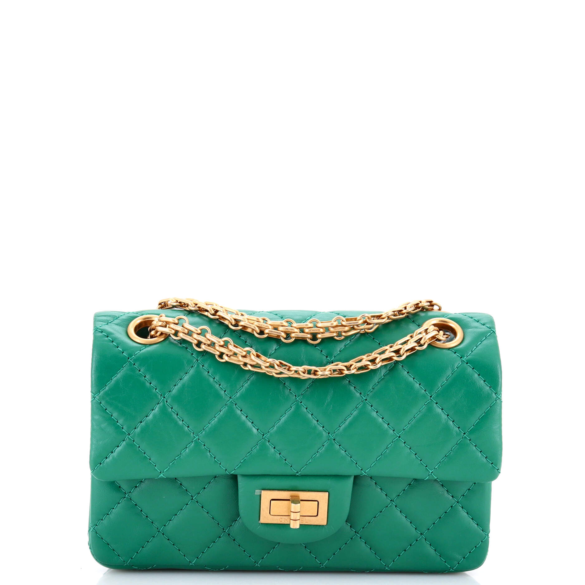 Reissue 2.55 Flap Bag Quilted Aged Calfskin 224