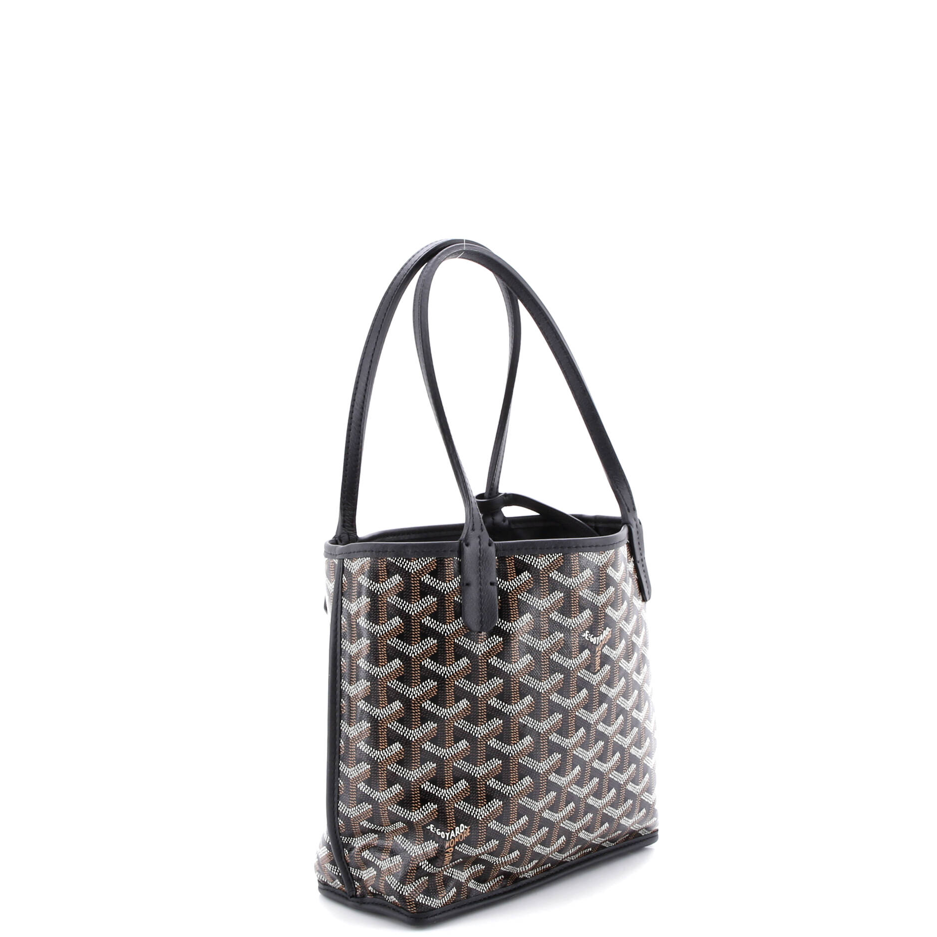 Anjou Reversible Tote Coated Canvas Mini