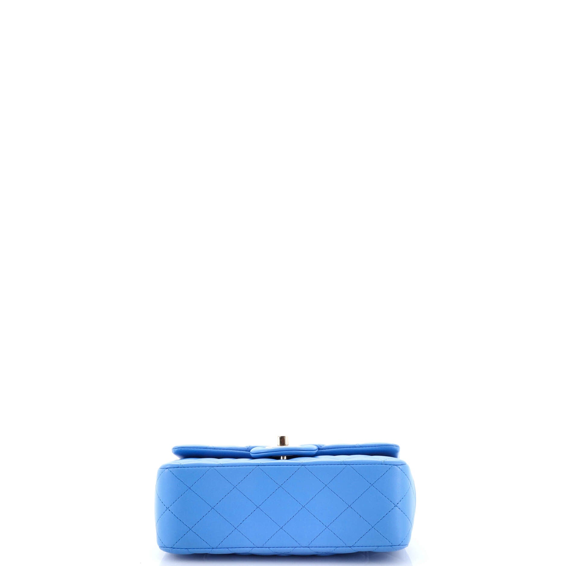 Classic Single Flap Top Handle Bag Quilted Lambskin Mini