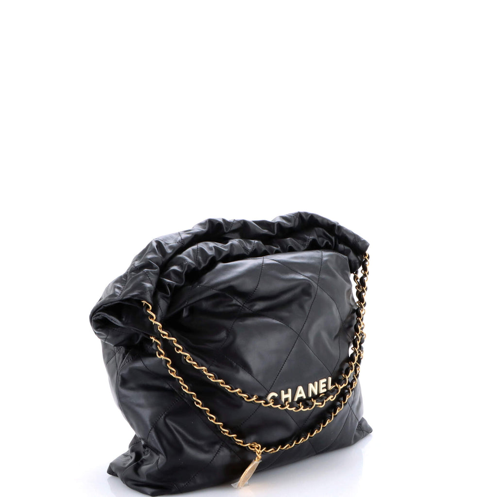 22 Chain Hobo Quilted Calfskin Large