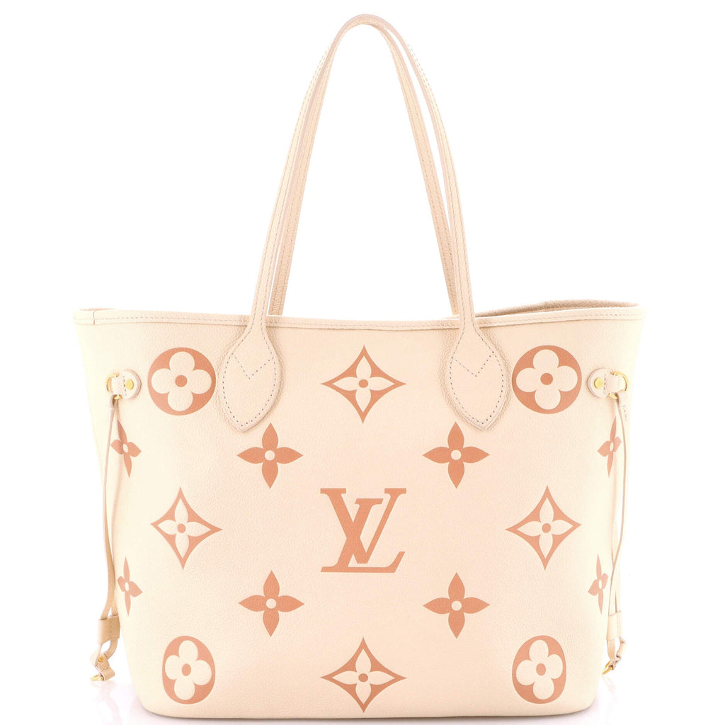 Neverfull NM Tote Bicolor Monogram Empreinte Giant MM