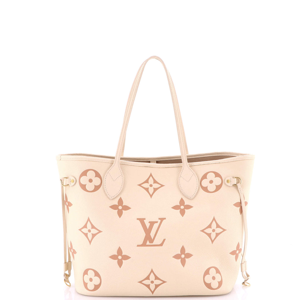 Neverfull NM Tote Bicolor Monogram Empreinte Giant MM