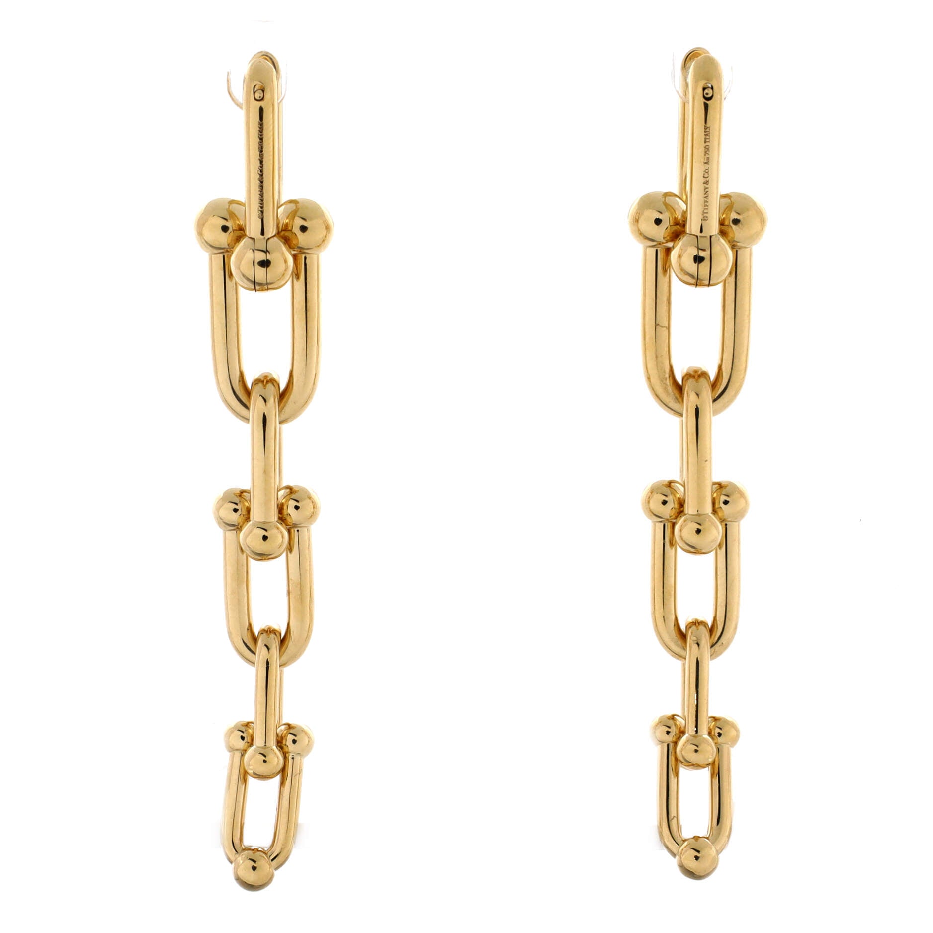 HardWear Graduated Link Earrings 18K Yellow Gold