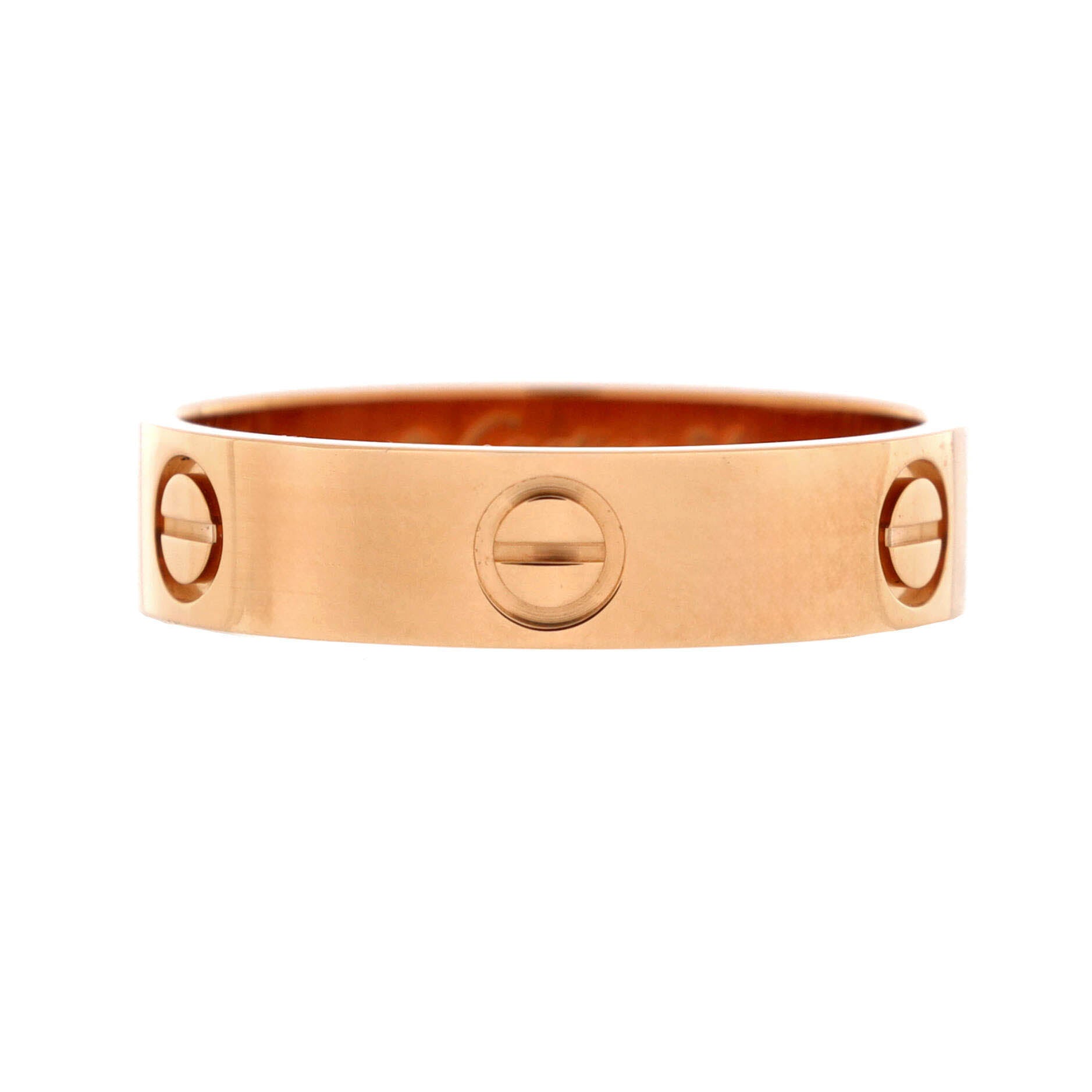 Love Band Ring 18K Rose Gold