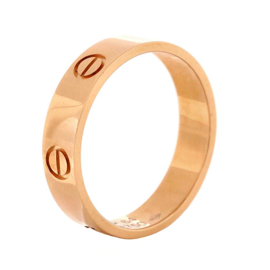 Love Band Ring 18K Rose Gold